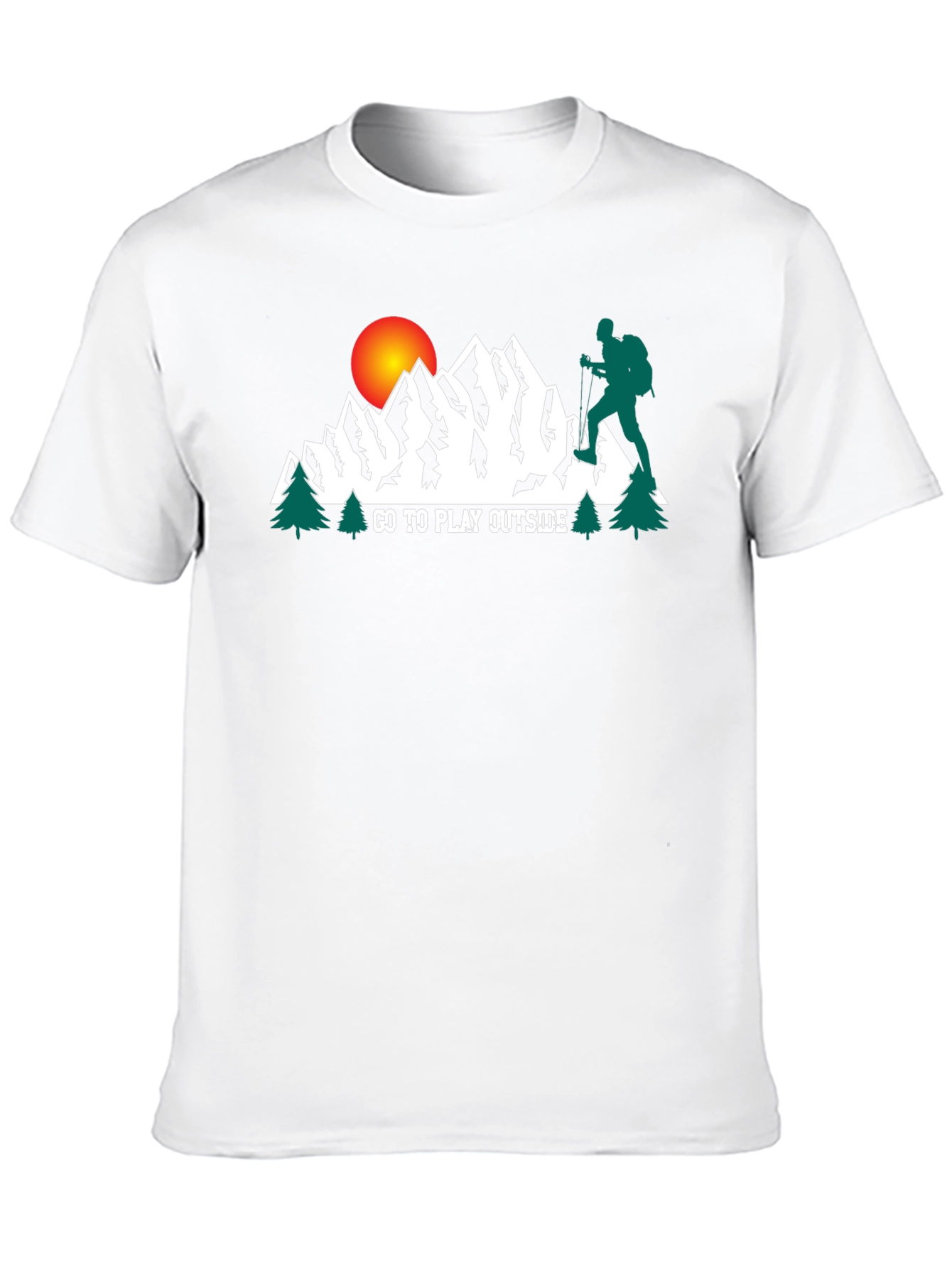 Go Play Outside Graphic Tee - Mountain Adventure Shirt