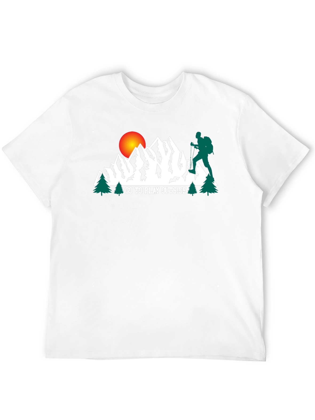 Go Play Outside Graphic Tee - Mountain Adventure Shirt
