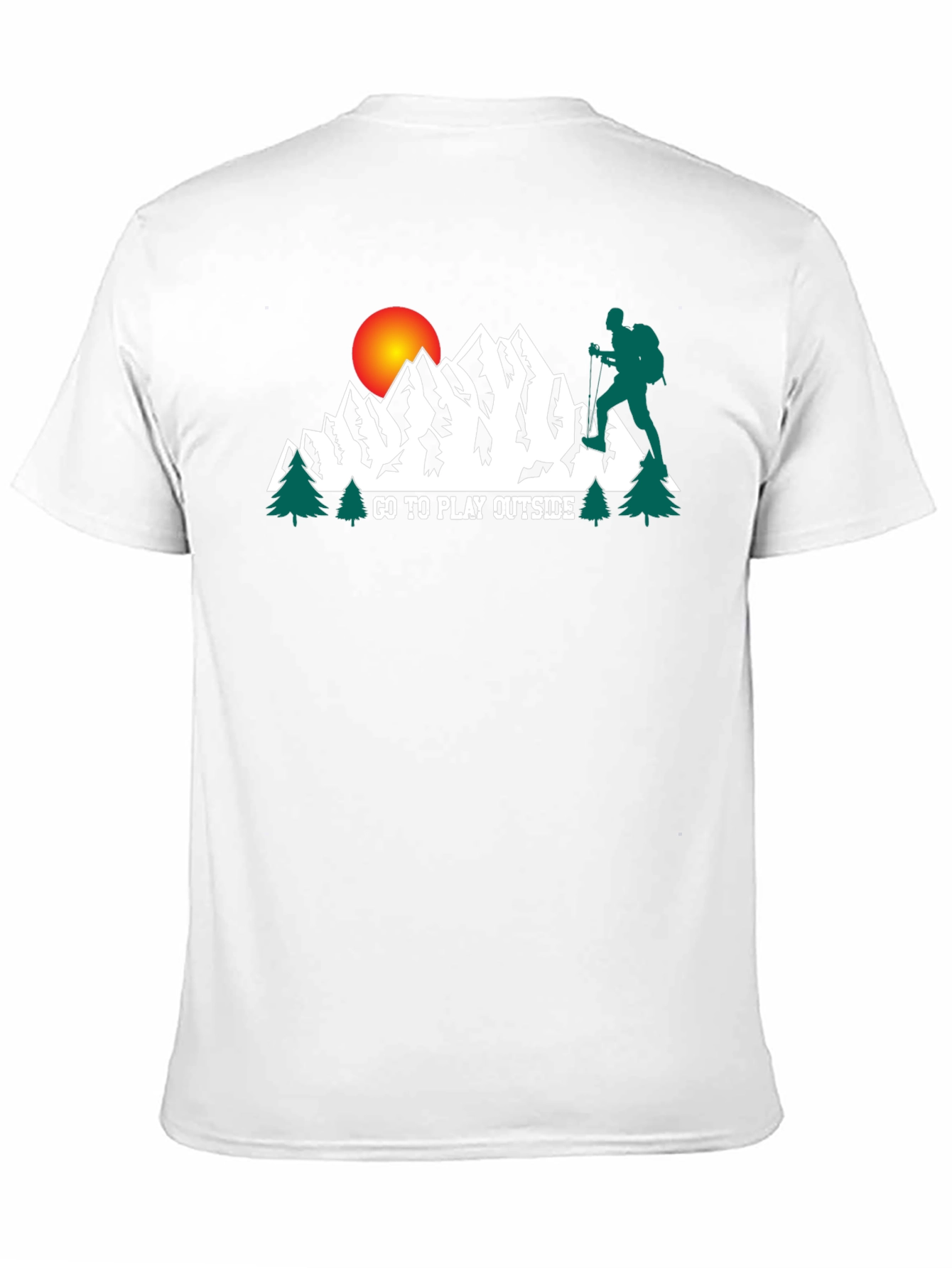Go Play Outside Graphic Tee - Mountain Adventure Shirt