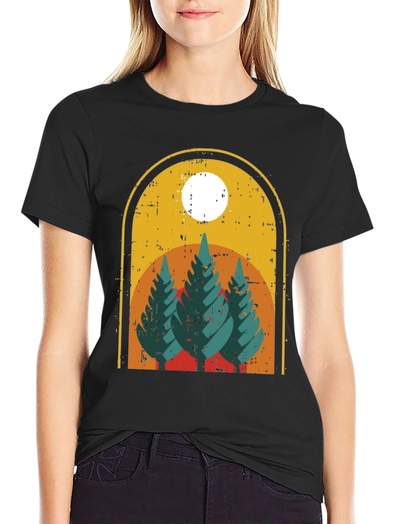 Retro Forest T-Shirt Outdoor Adventure Tee