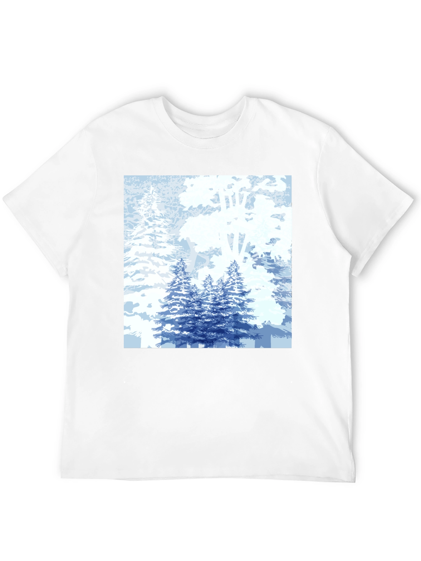 Winter Forest Graphic Tee - Classic Black T-Shirt