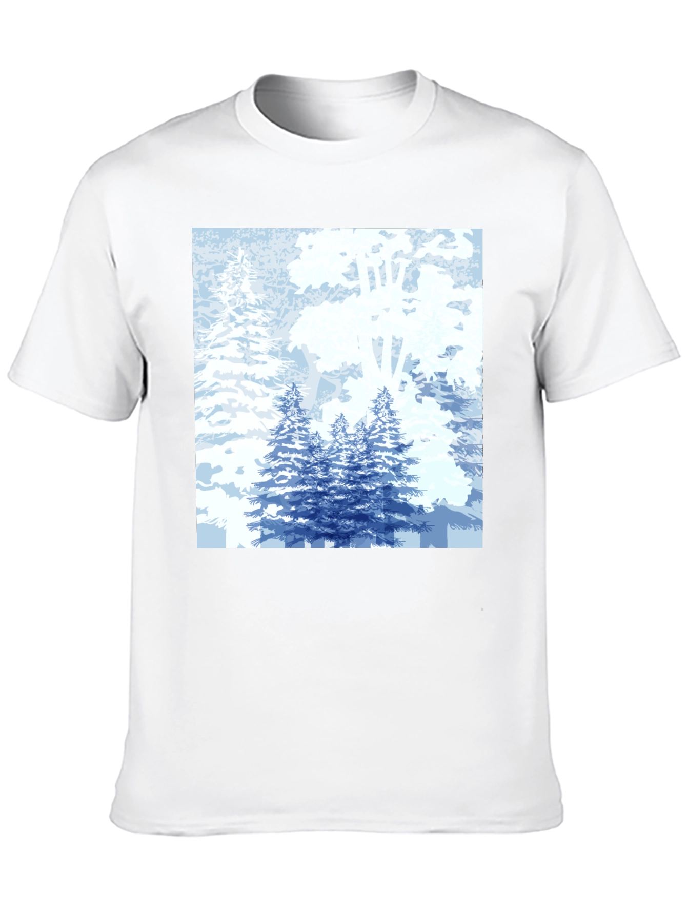 Winter Forest Graphic Tee - Classic Black T-Shirt
