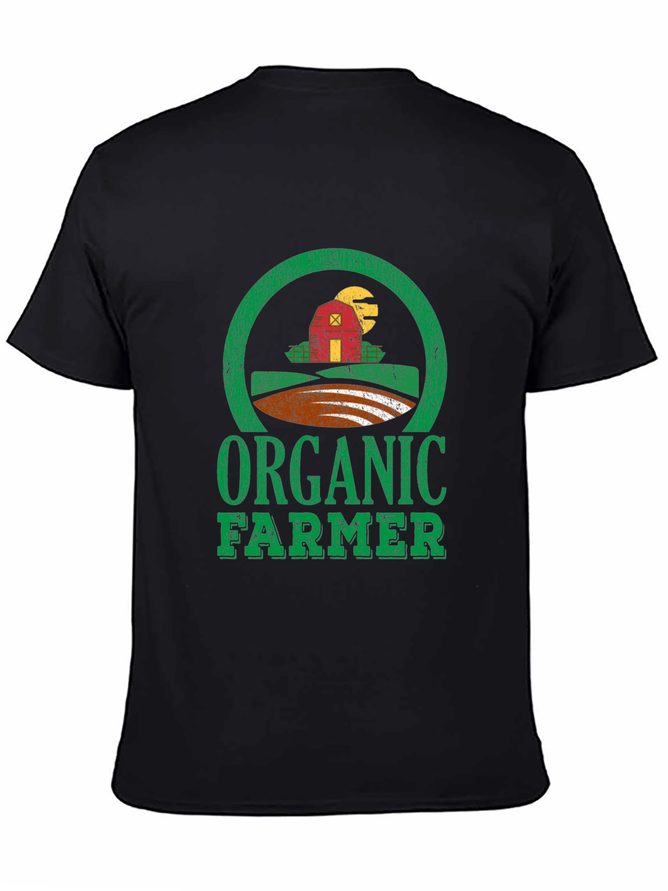 Organic Farmer Graphic Tee - Black