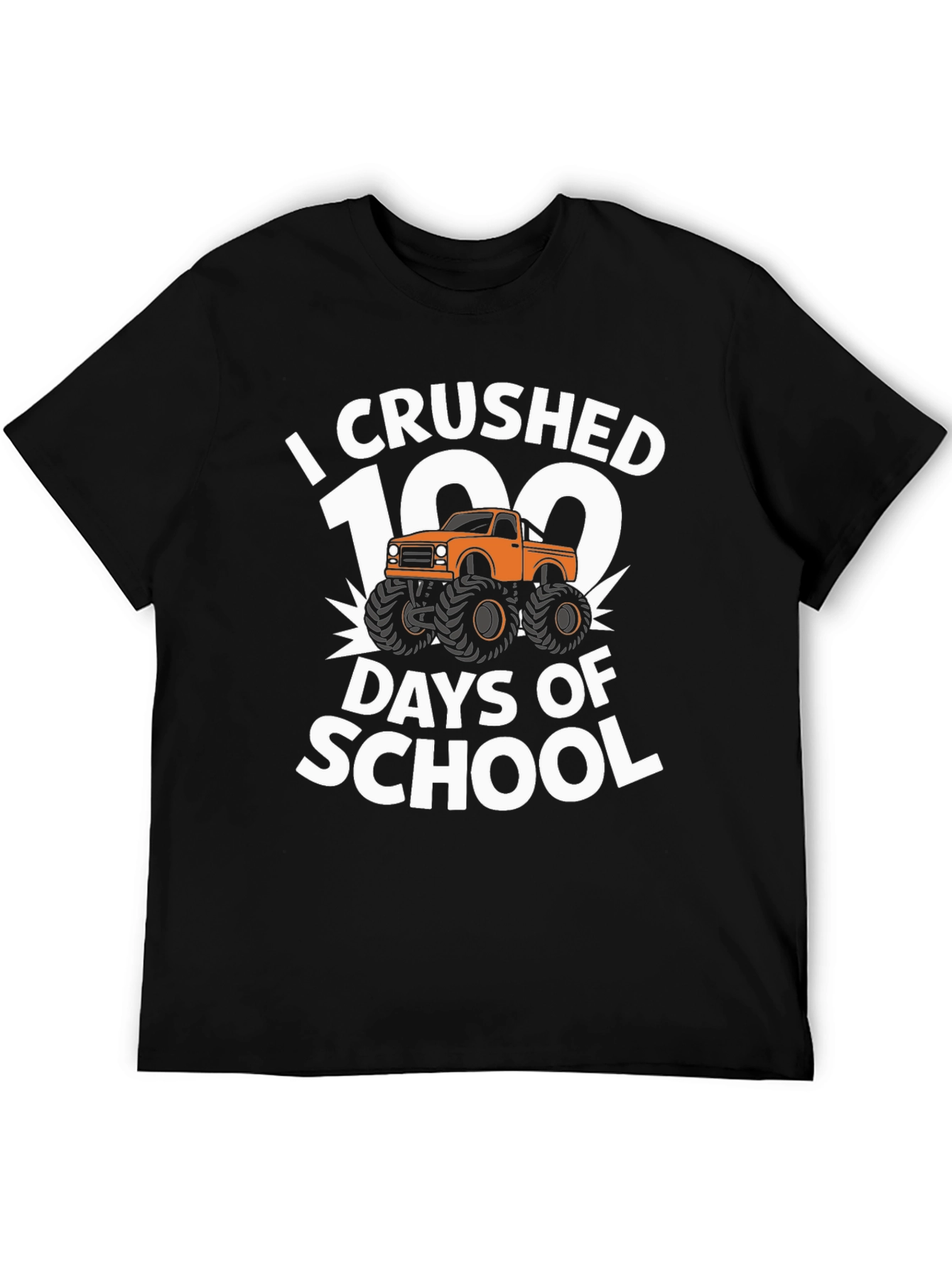 I Crushed 100 Days of School Monster Truck T-Shirt