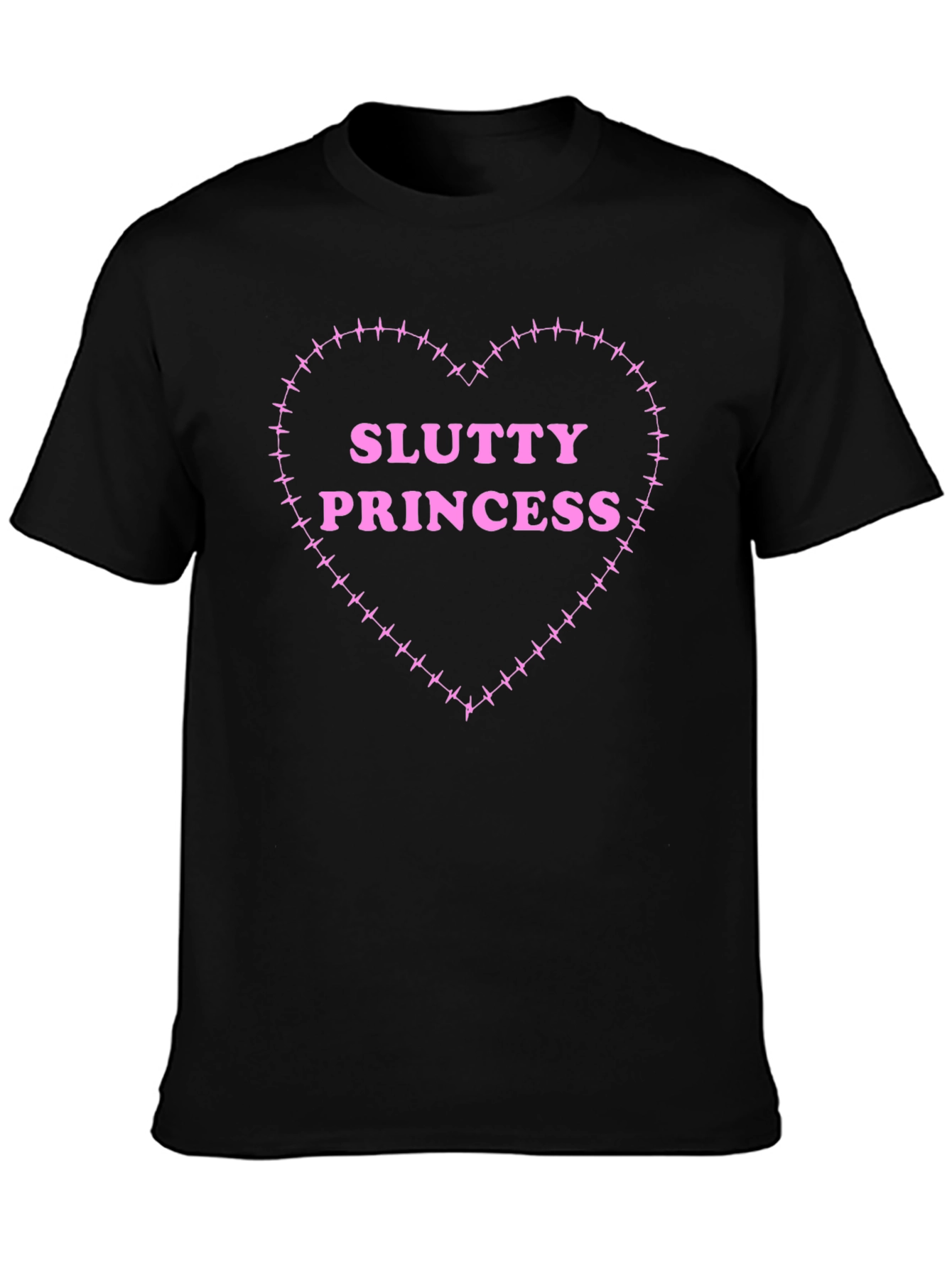 Slutty Princess Heart Tee - Edgy Graphic T-Shirt
