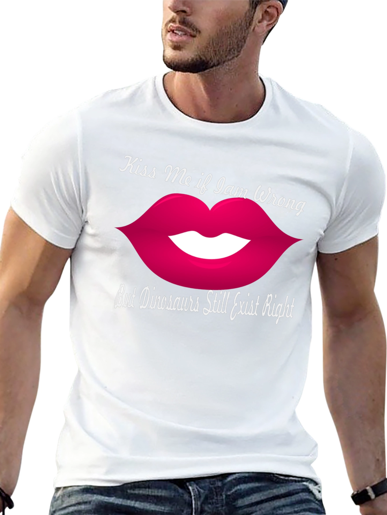 Kiss Me If I Am Wrong Funny Graphic T-Shirt