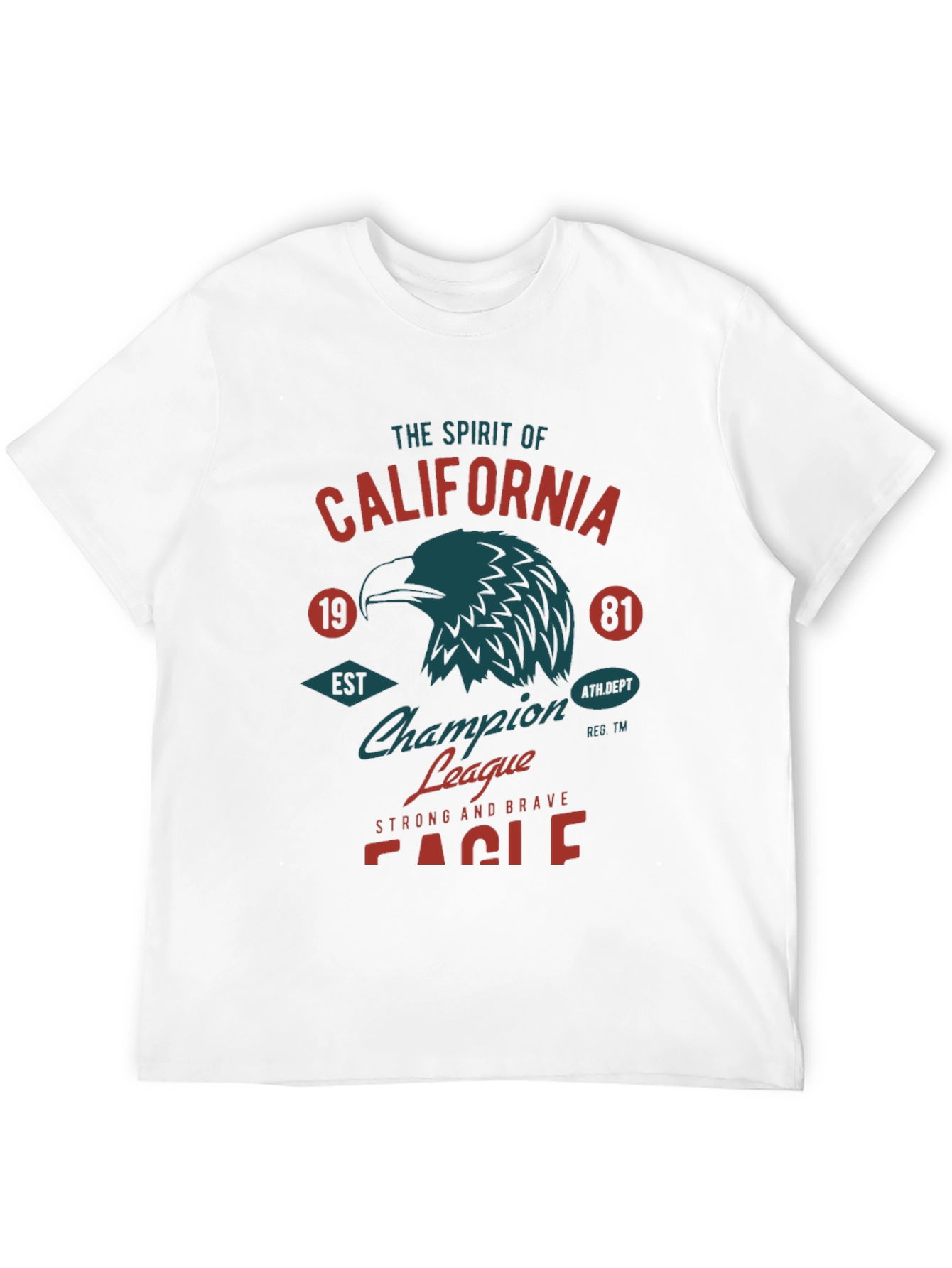 California Eagle Graphic Tee - Black Cotton T-Shirt