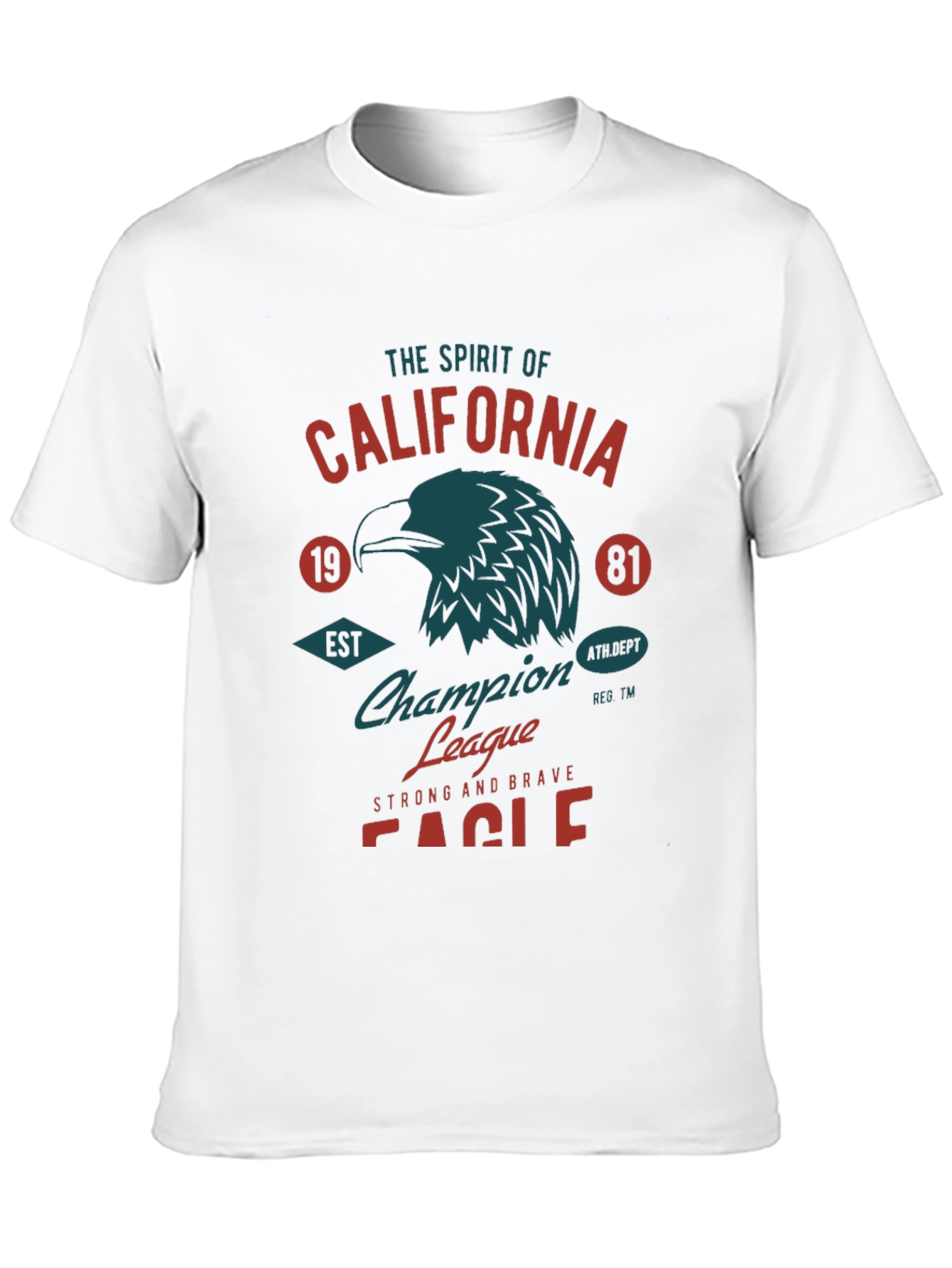 California Eagle Graphic Tee - Black Cotton T-Shirt