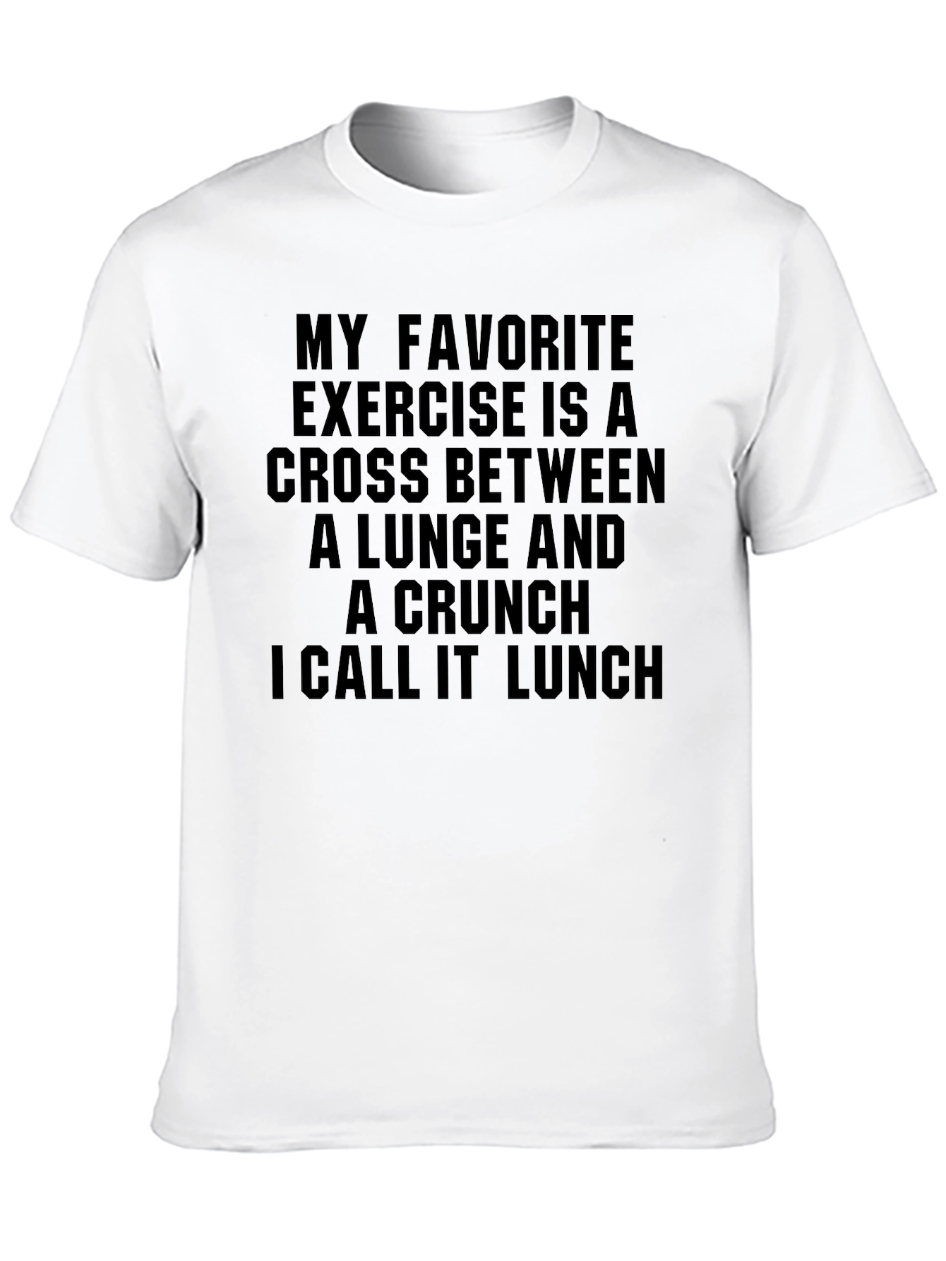Funny Exercise Lunch T-Shirt - Gym Workout Tee