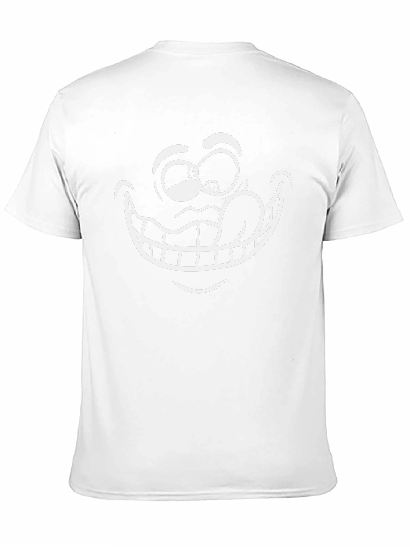 Funny Face Graphic T-Shirt - Black Cotton Tee