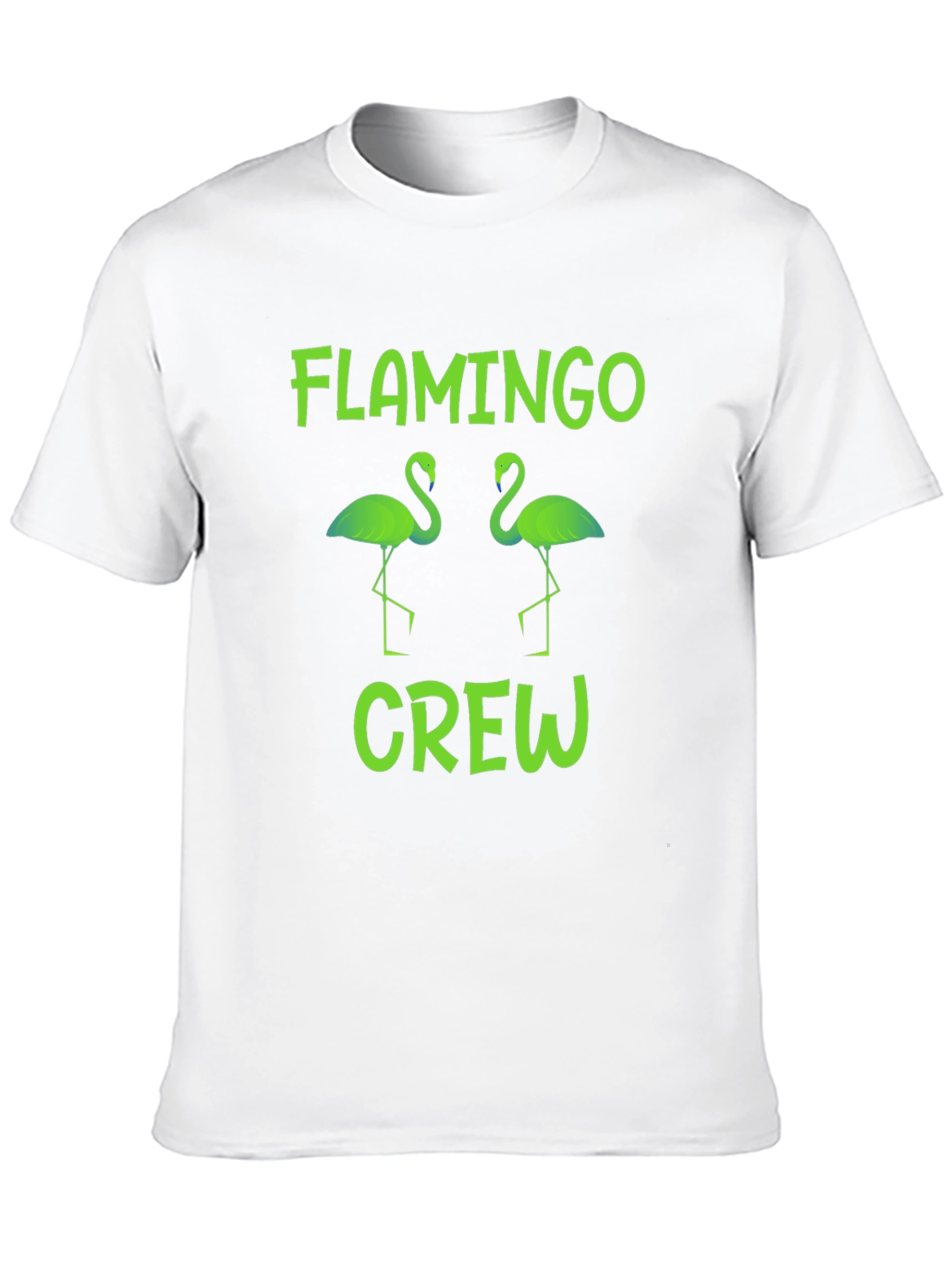 Flamingo Crew Graphic T-Shirt -  Tropical Bird Tee