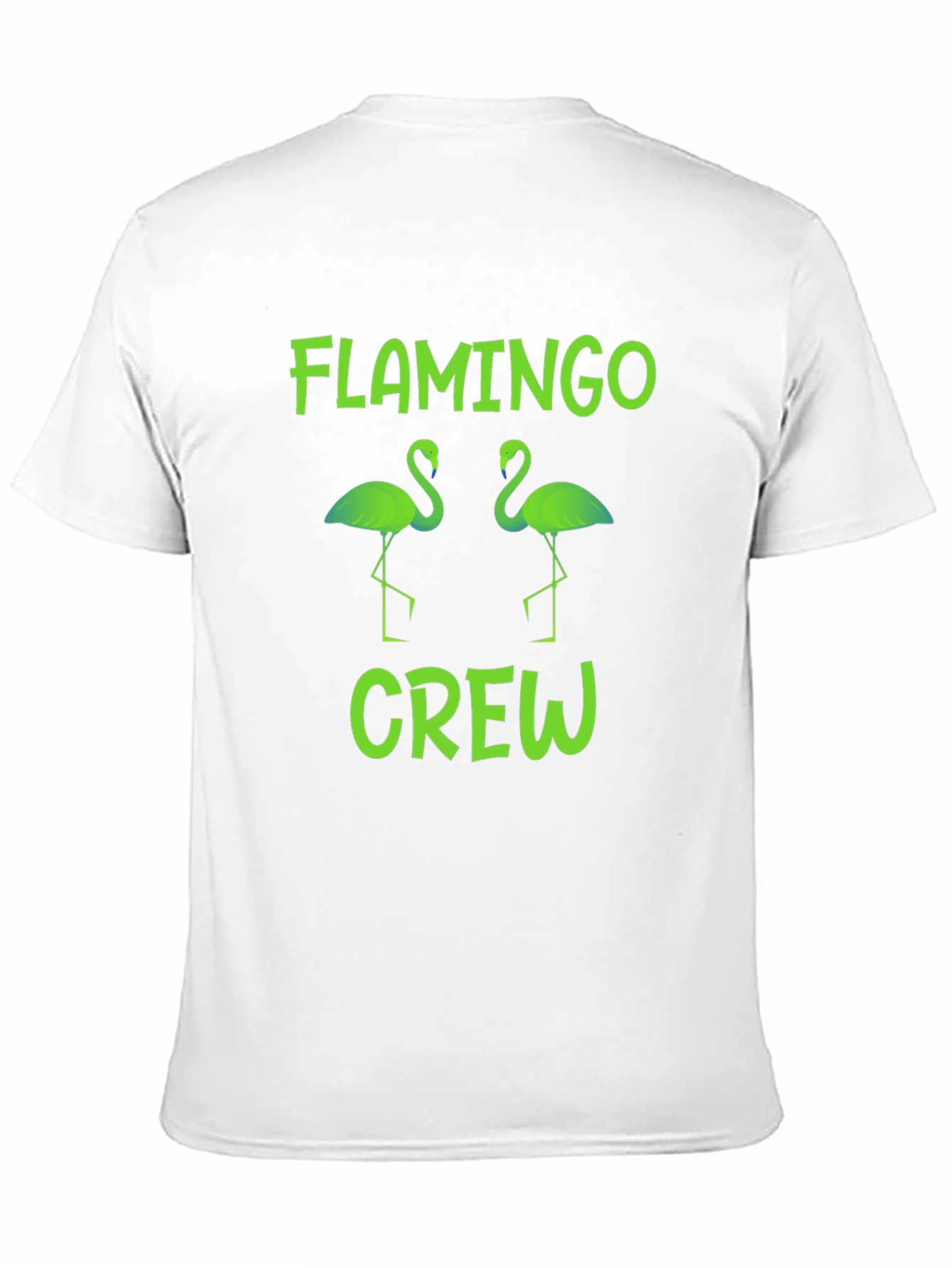 Flamingo Crew Graphic T-Shirt -  Tropical Bird Tee