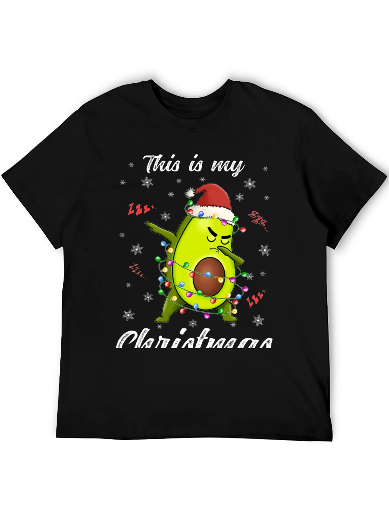 Funny Avocado Christmas T-Shirt