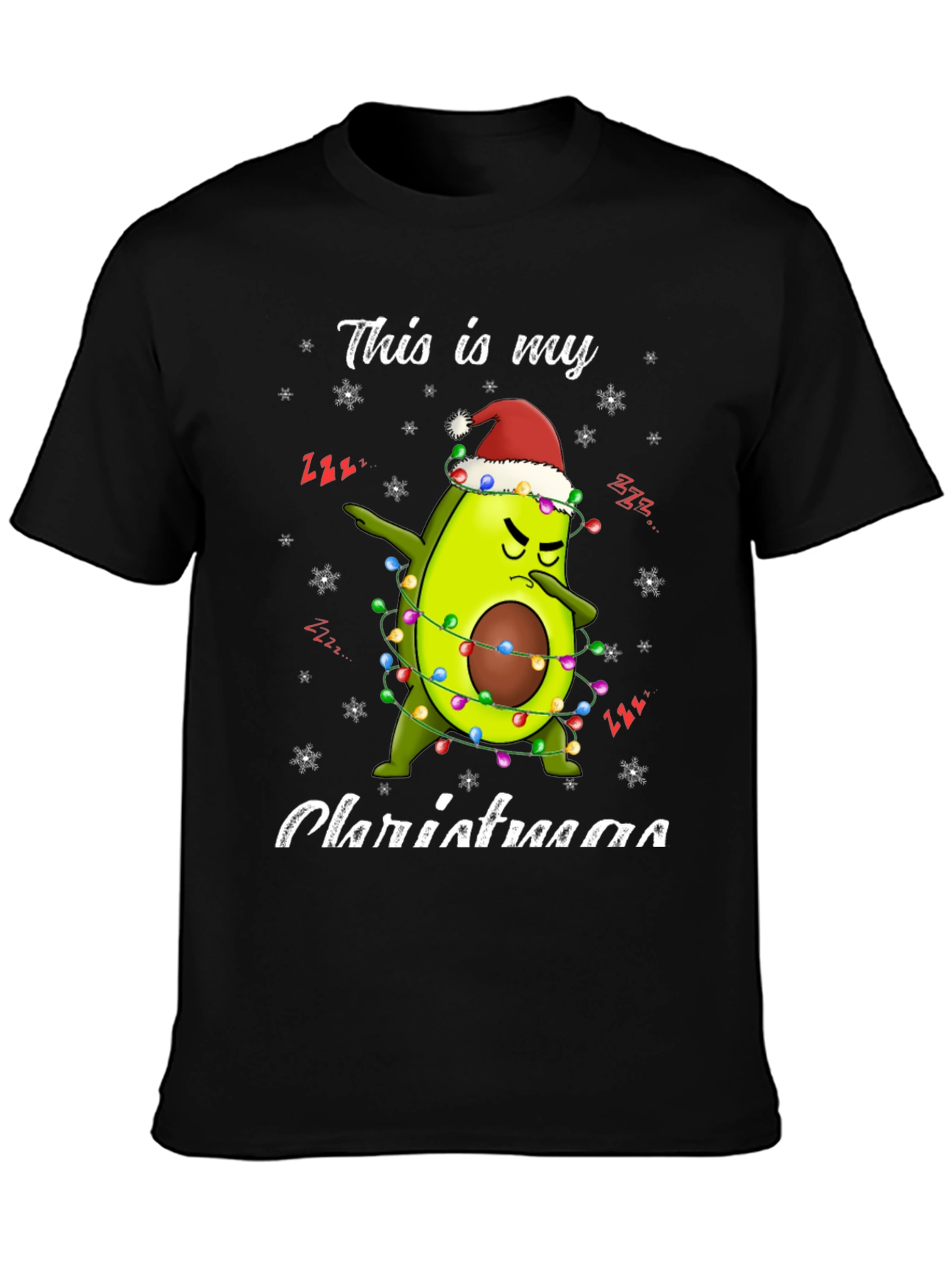 Funny Avocado Christmas T-Shirt