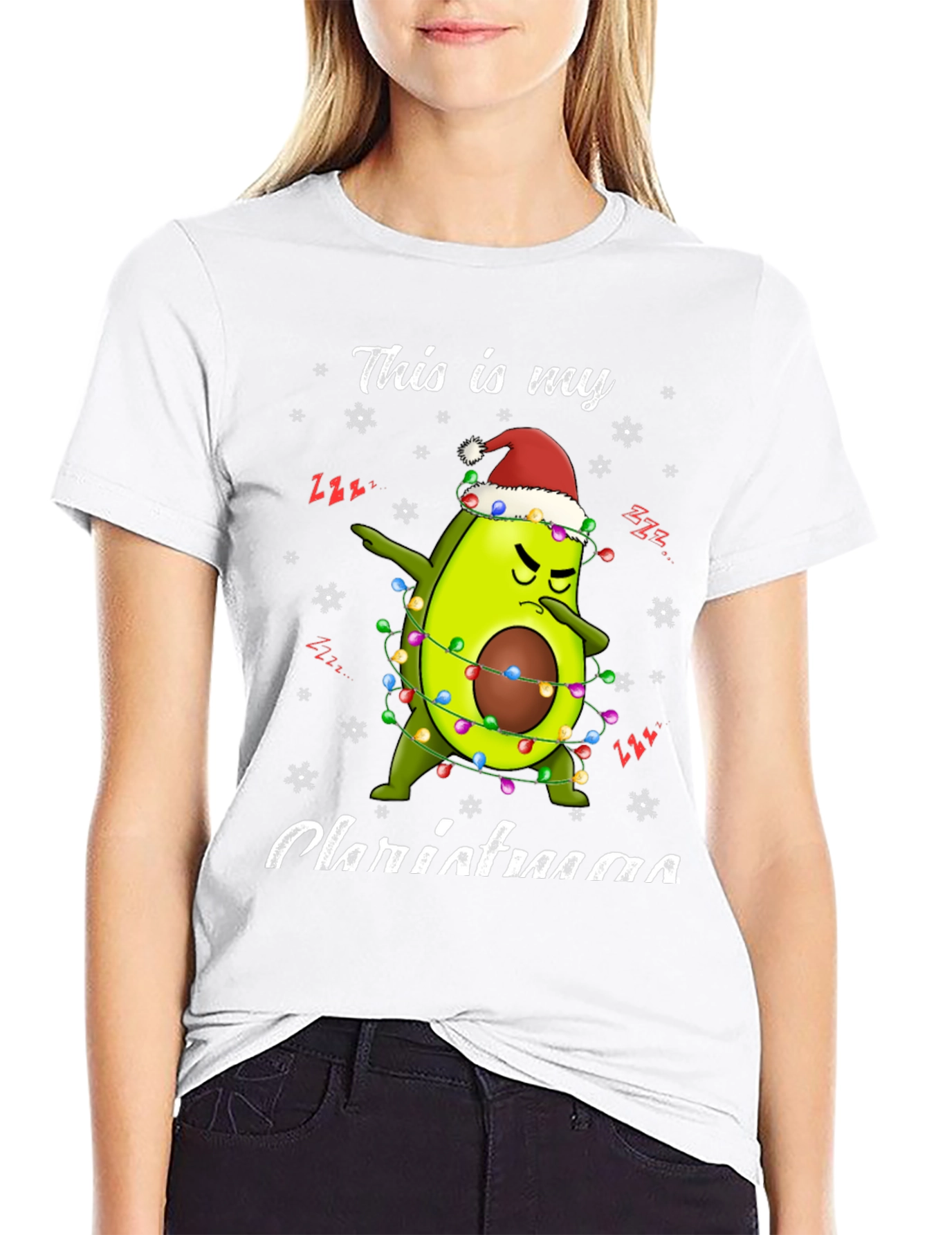 Funny Avocado Christmas T-Shirt
