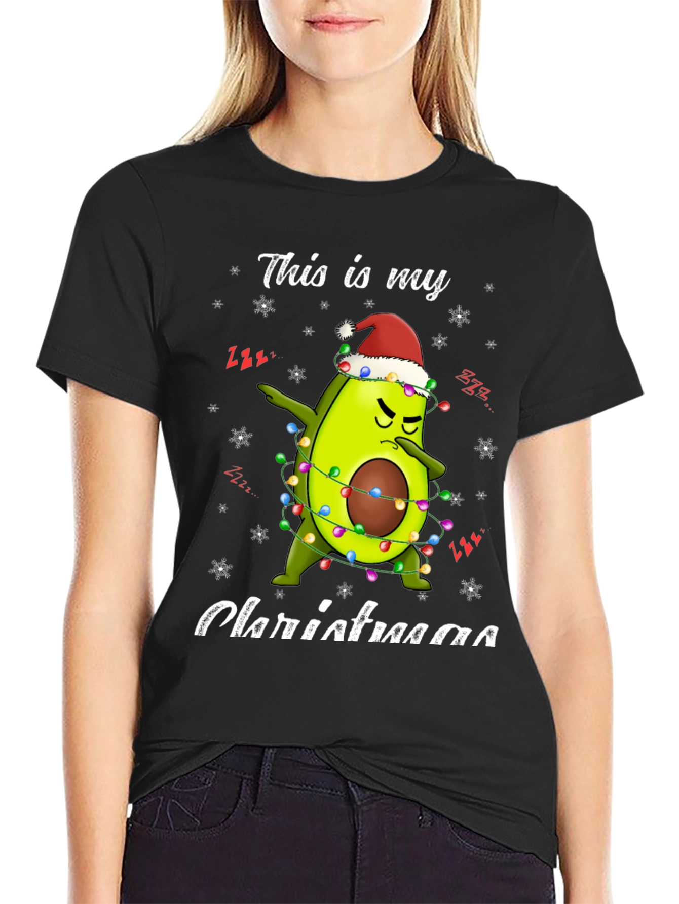 Funny Avocado Christmas T-Shirt