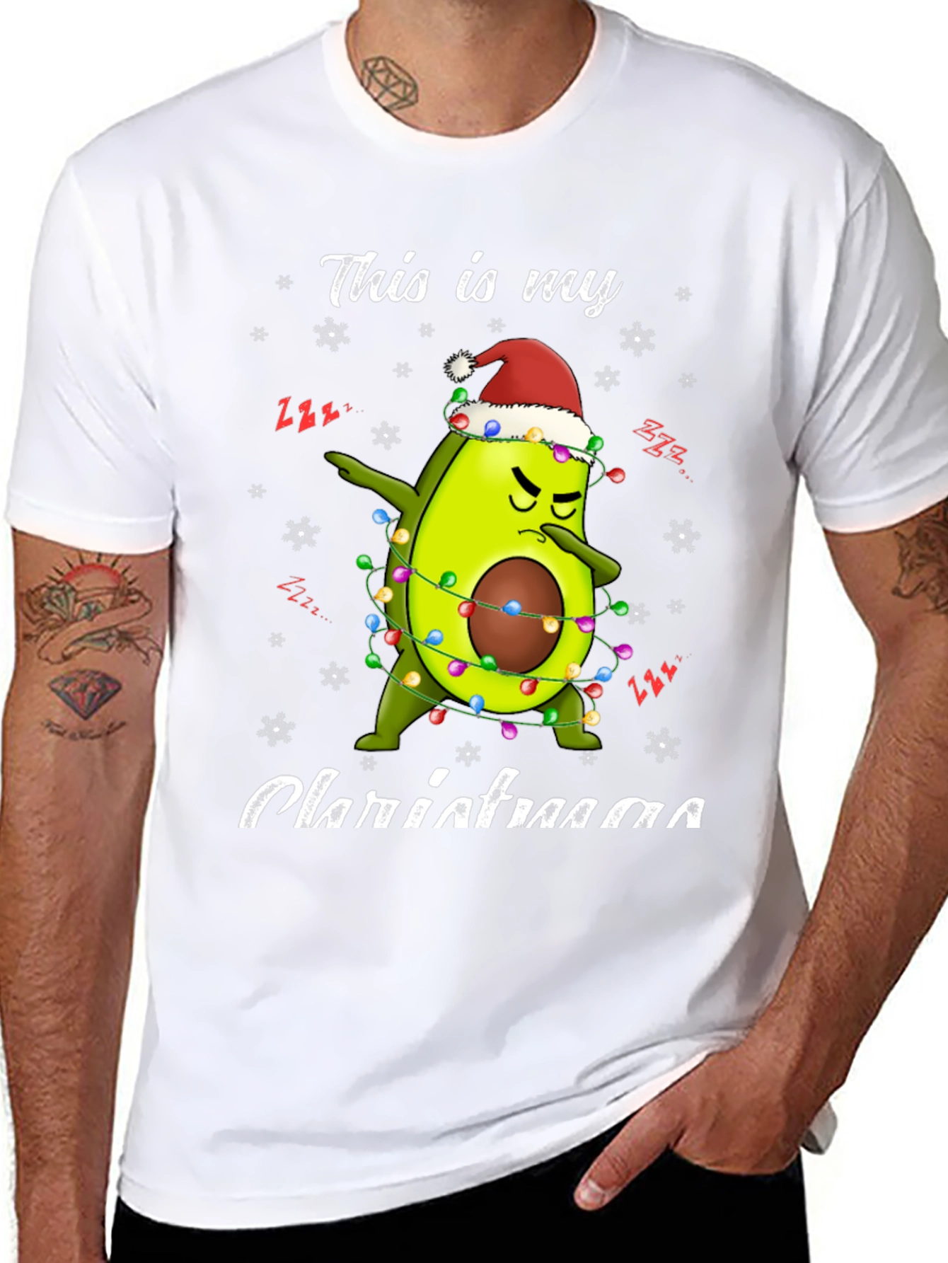Funny Avocado Christmas T-Shirt