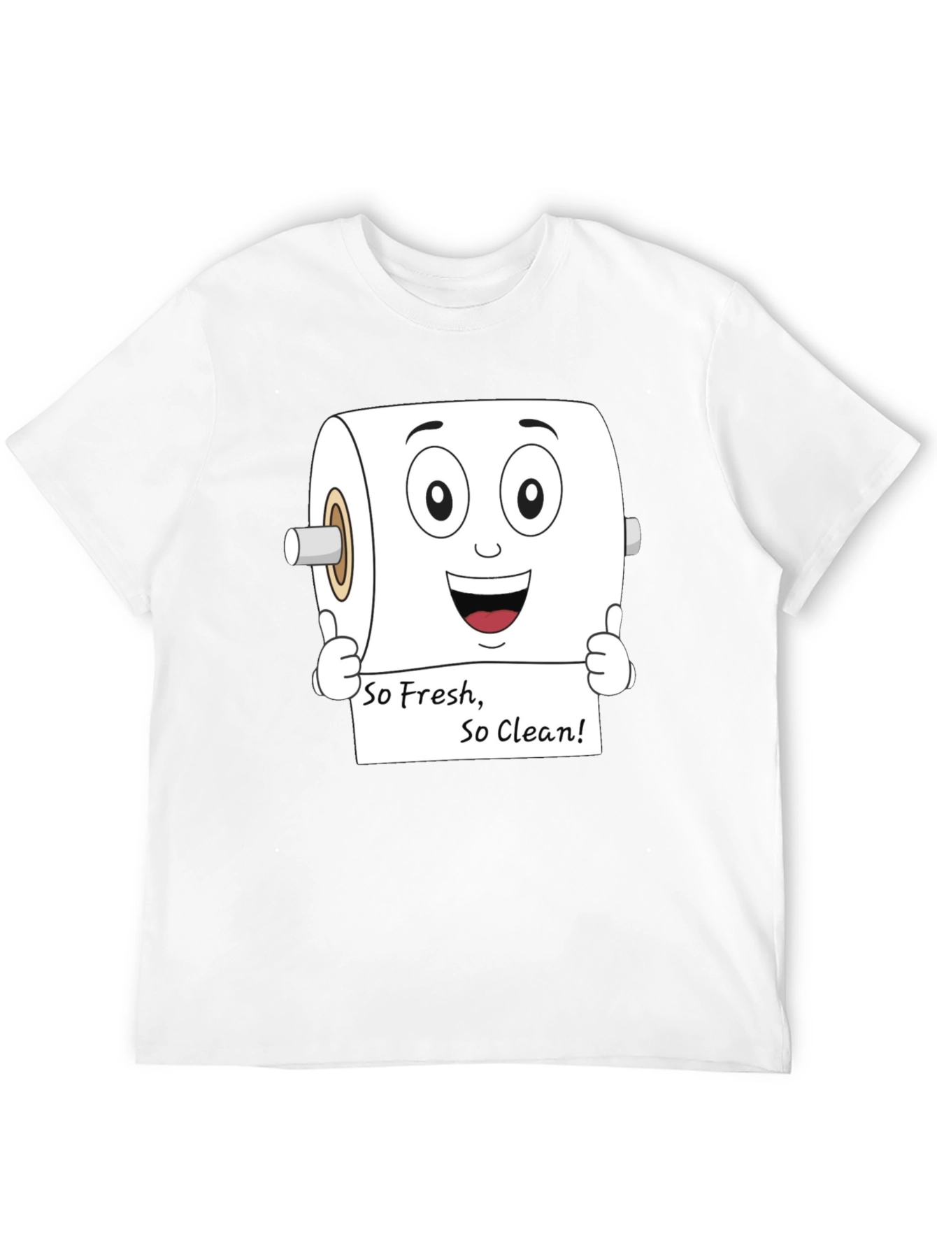 Funny Toilet Paper So Fresh Black T-Shirt