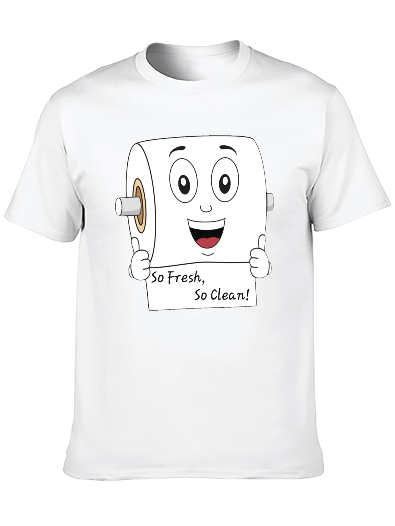 Funny Toilet Paper So Fresh Black T-Shirt