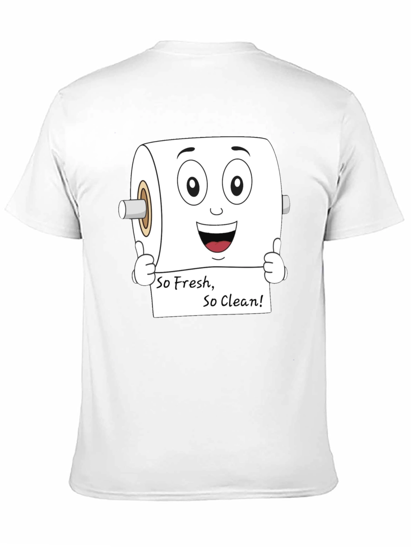 Funny Toilet Paper So Fresh Black T-Shirt