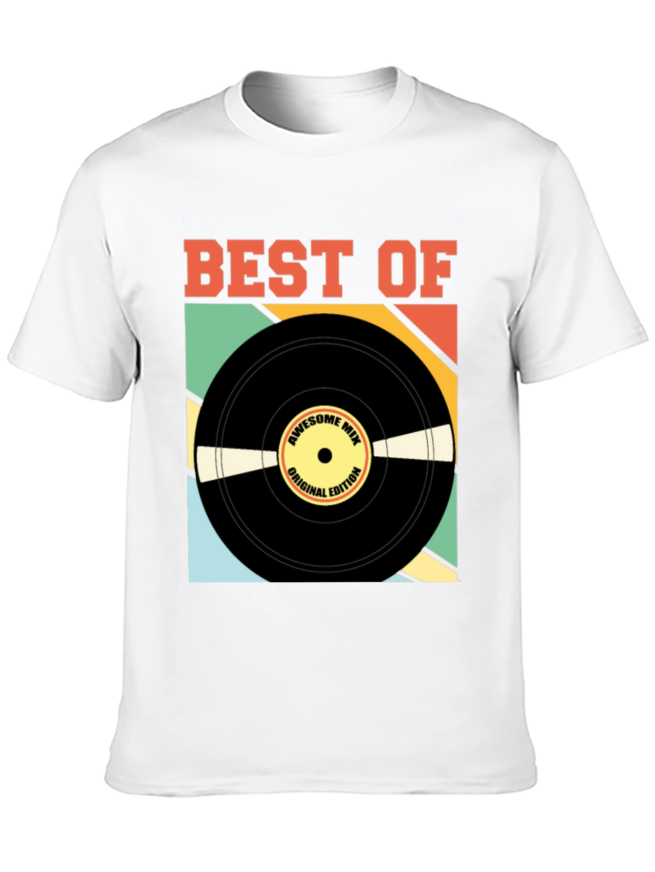 Retro Vinyl Record Graphic T-Shirt