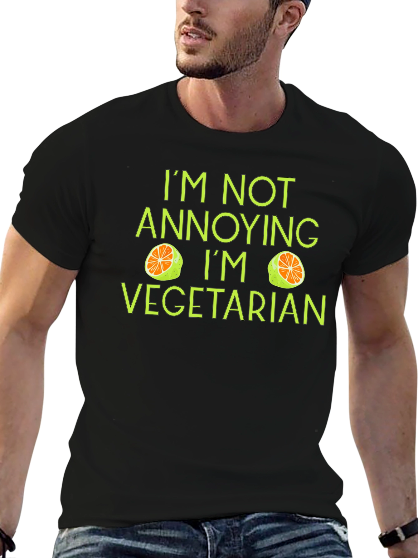 Funny Vegetarian T-Shirt - Annoying? Never!