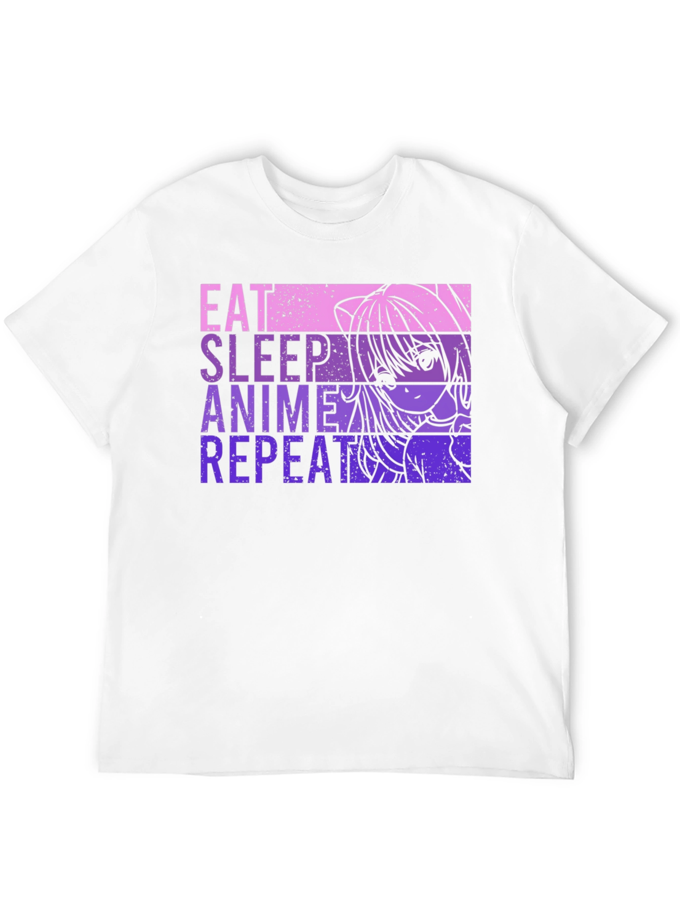 Eat Sleep Anime Repeat Graphic Tee