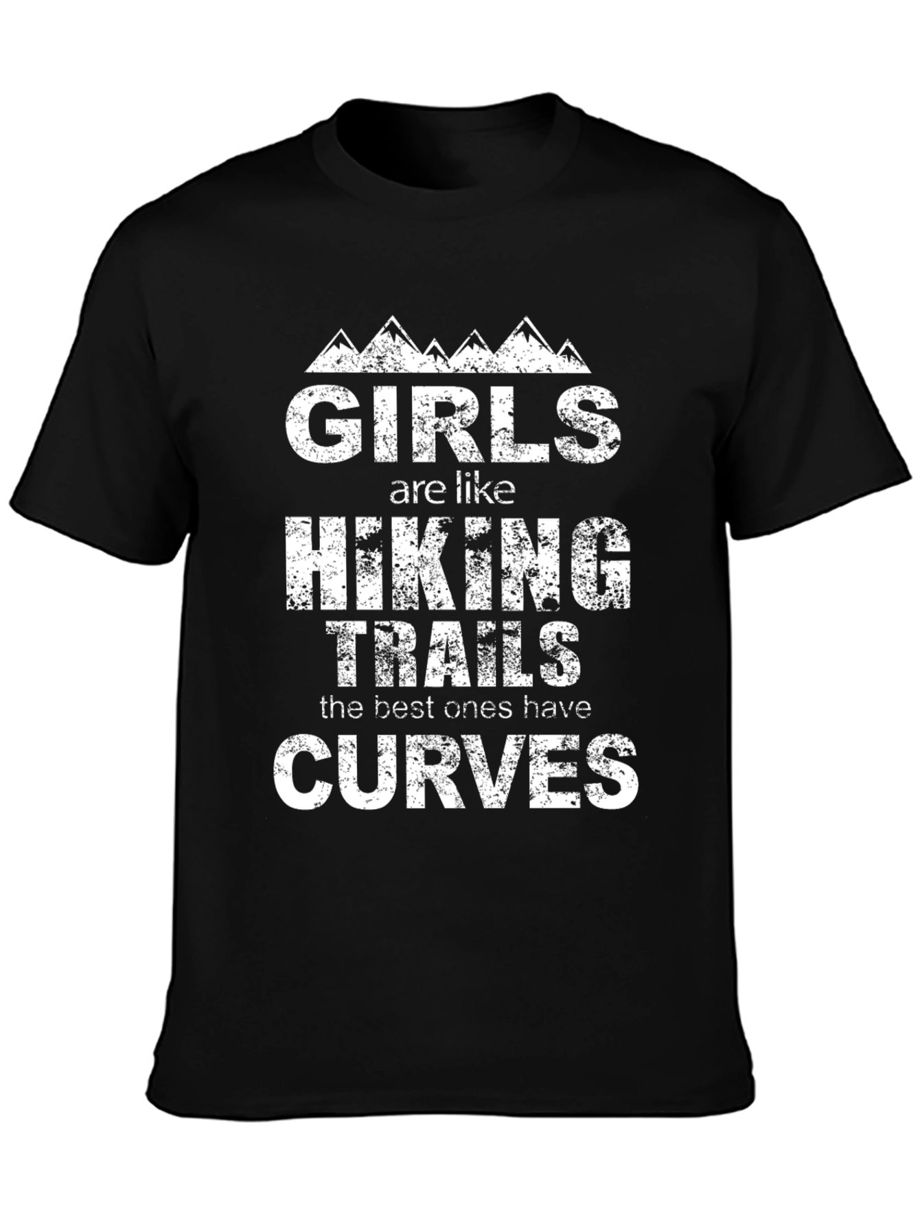 Girls Hiking Trails Curves Graphic Tee