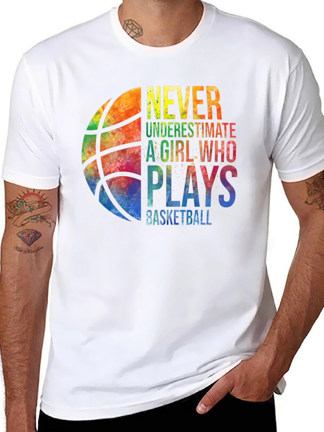 Basketball Girl T-Shirt - Never Underestimate