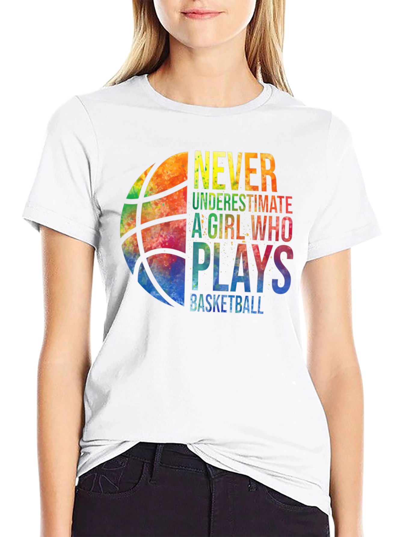 Basketball Girl T-Shirt - Never Underestimate