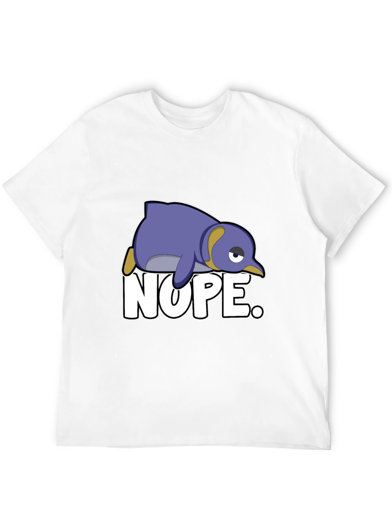 Nope Penguin T-Shirt - Funny Cartoon Graphic Tee