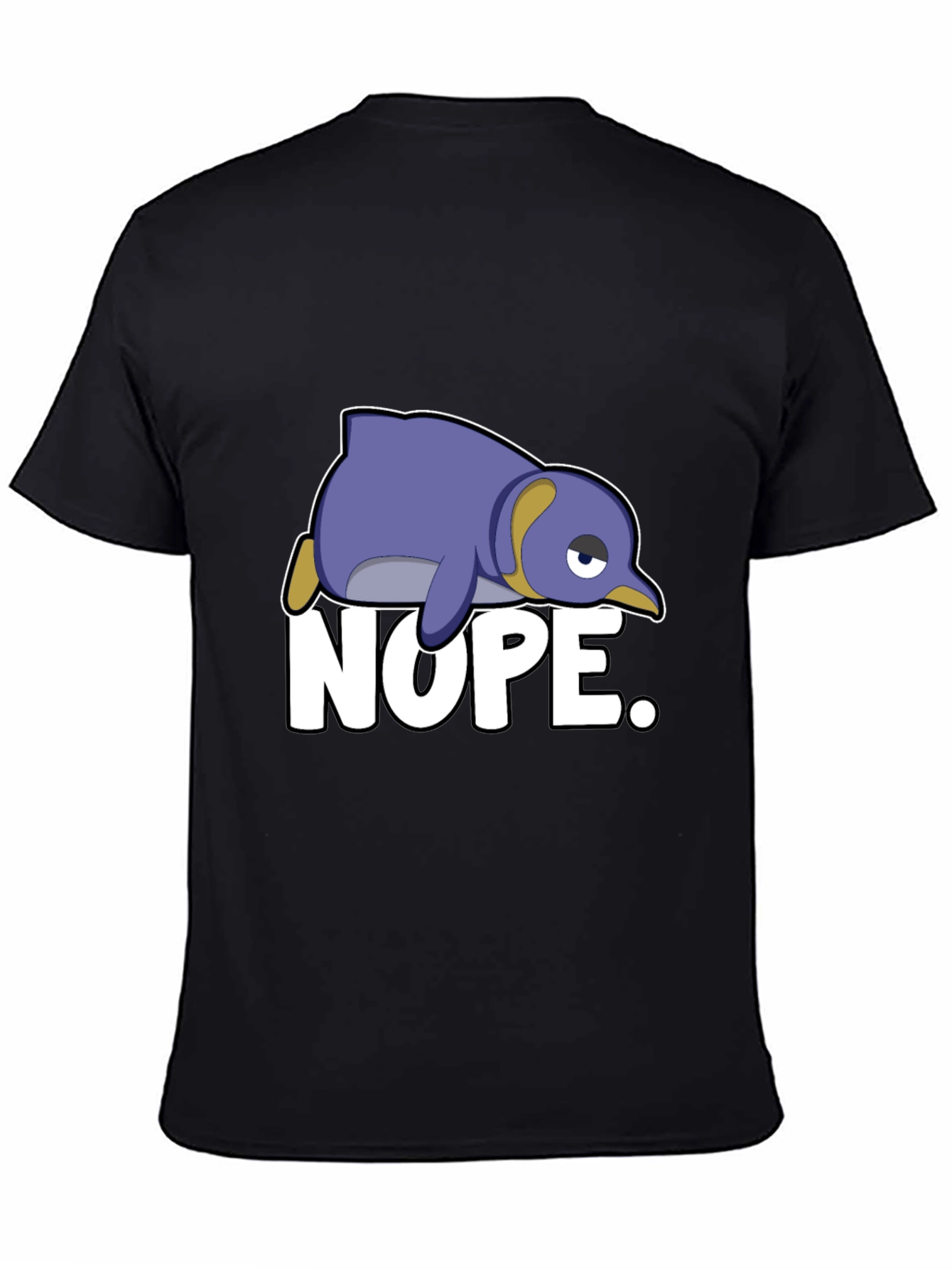 Nope Penguin T-Shirt - Funny Cartoon Graphic Tee