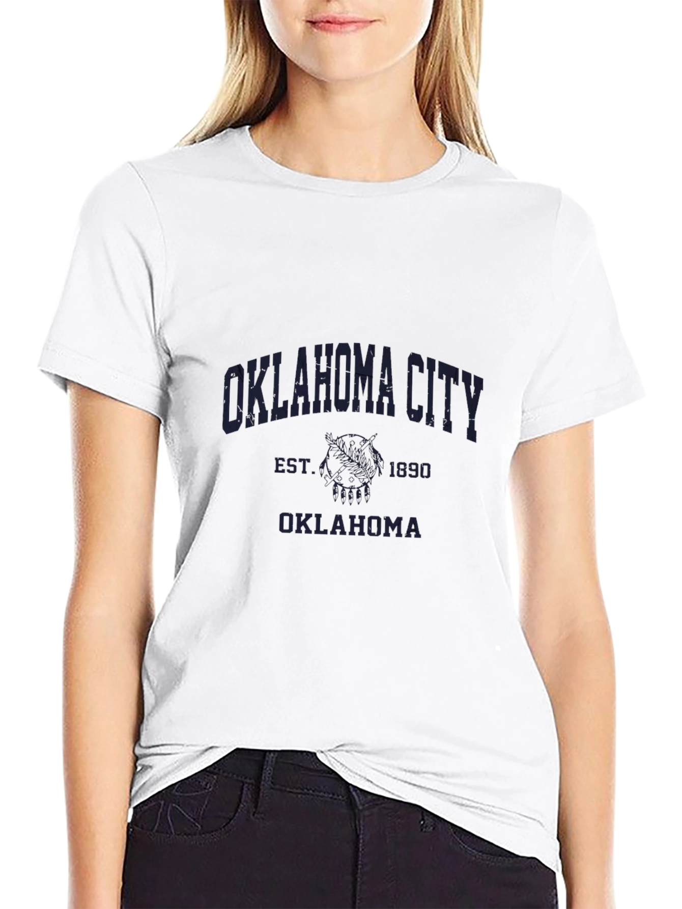 Oklahoma City Black Graphic T-Shirt