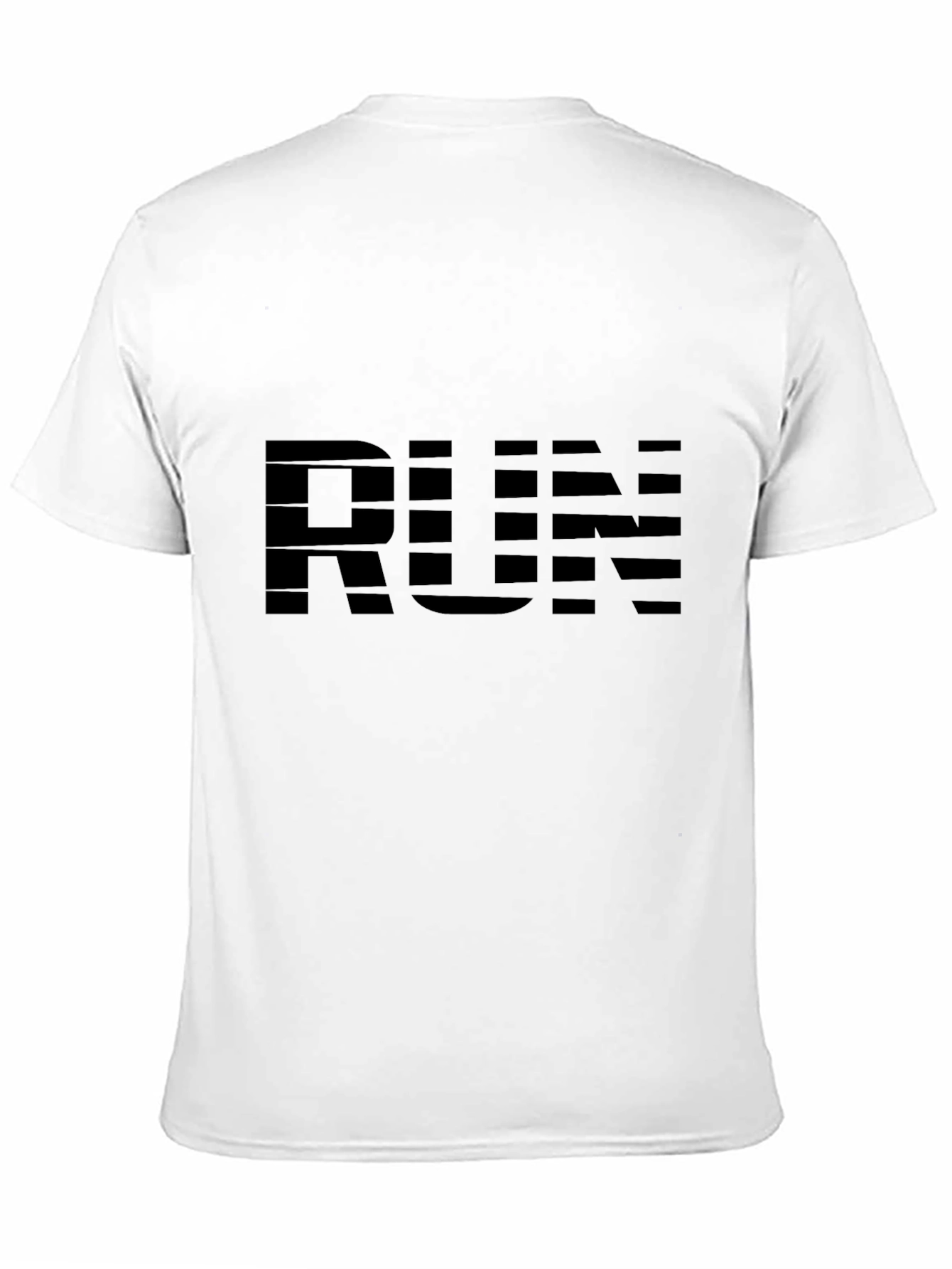 Mens Black RUN Graphic T-Shirt - Activewear