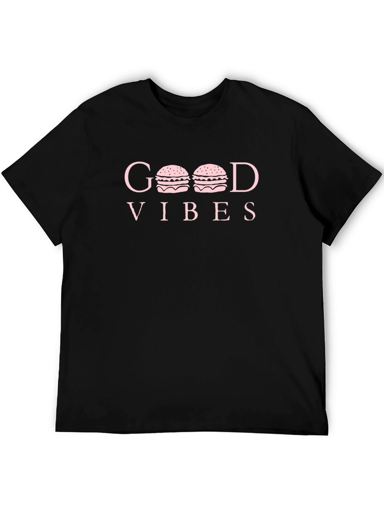 Good Vibes Burger Graphic Tee - Black