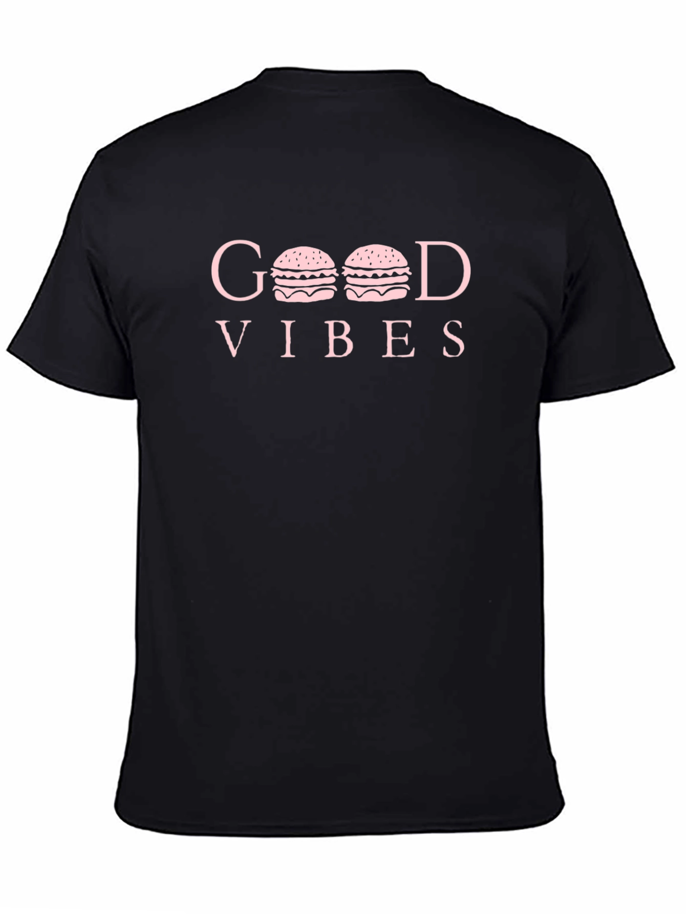 Good Vibes Burger Graphic Tee - Black