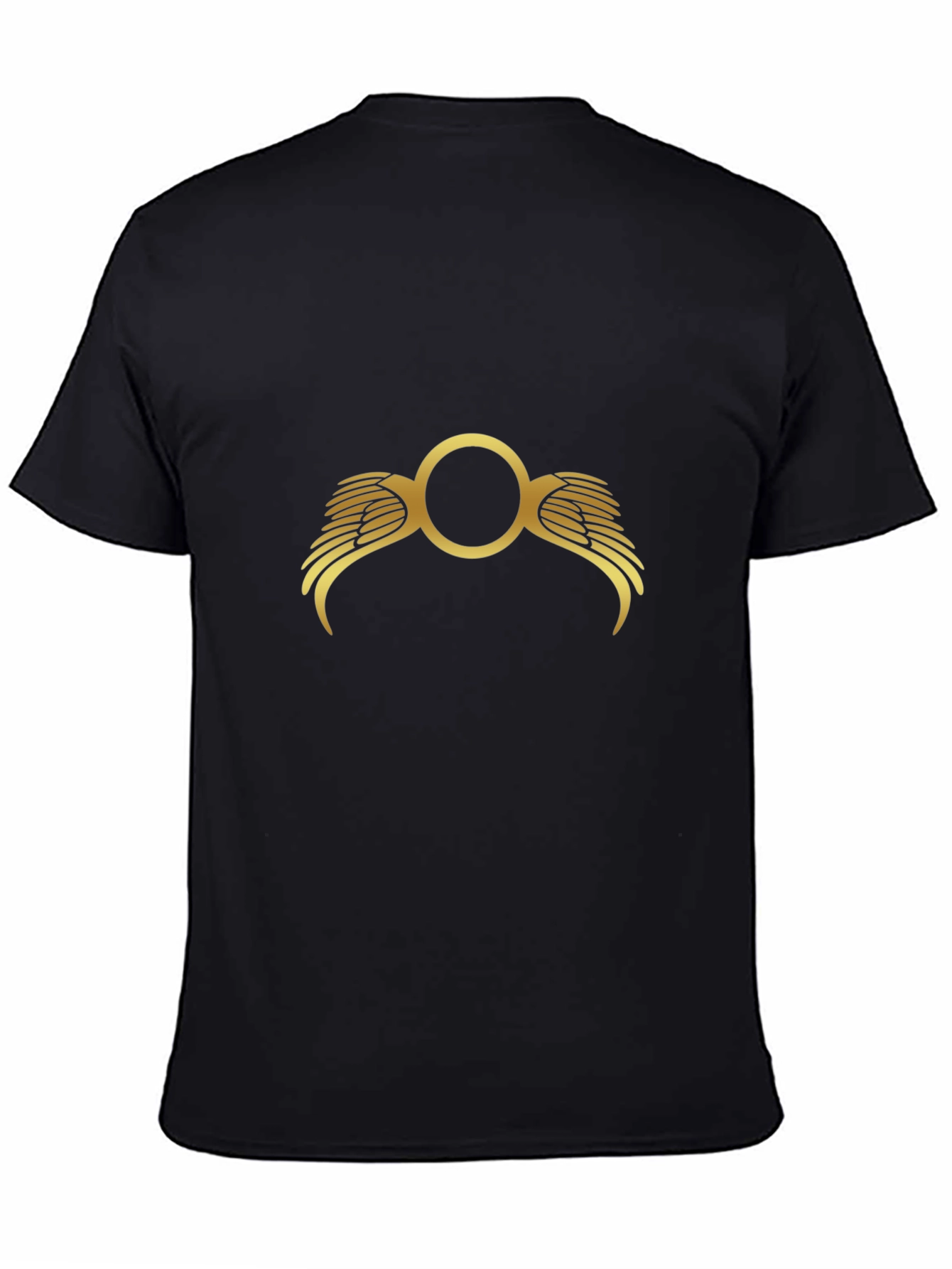 Winged Circle Black T-Shirt