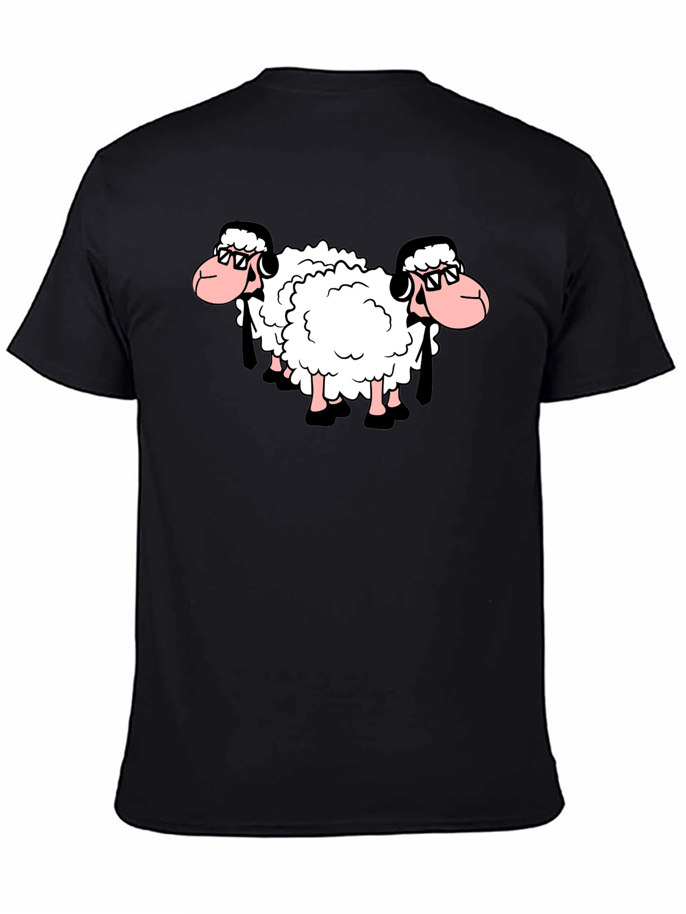 Cool Sheep T-Shirt - Black Cotton Tee