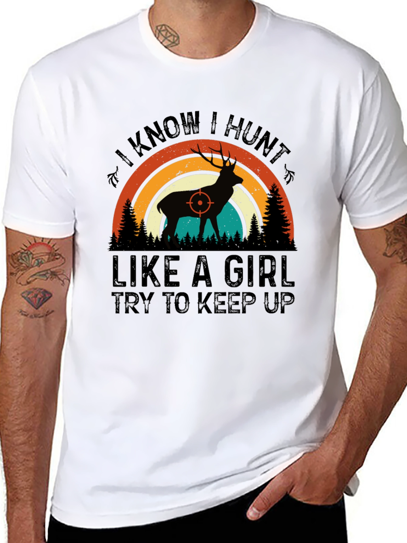 I Know I Hunt Like A Girl T-Shirt