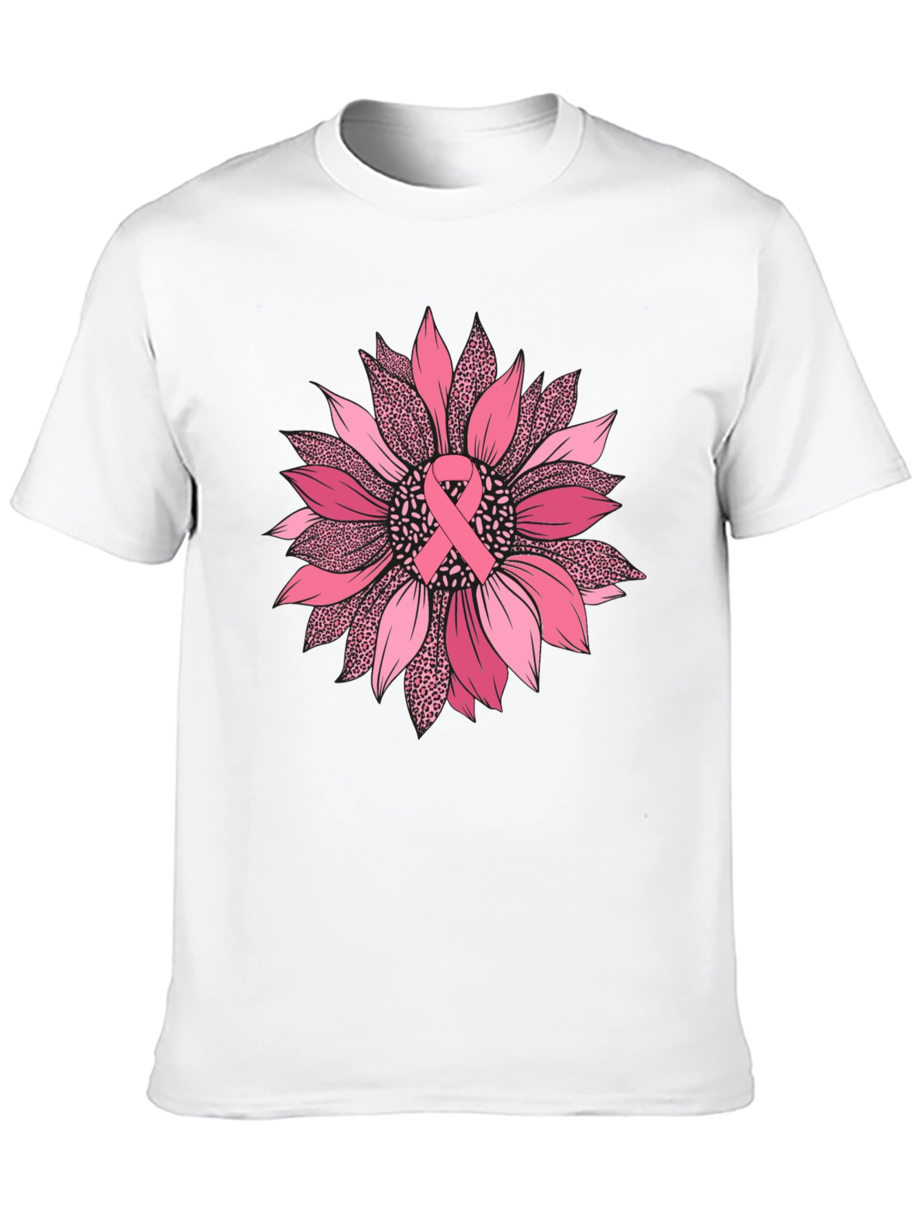 Breast Cancer Awareness Sunflower Tee