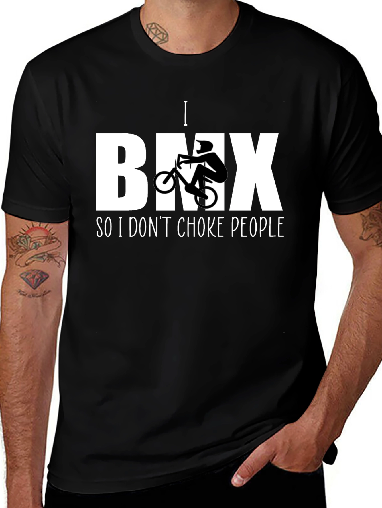 I BMX So I Dont Choke People T-Shirt