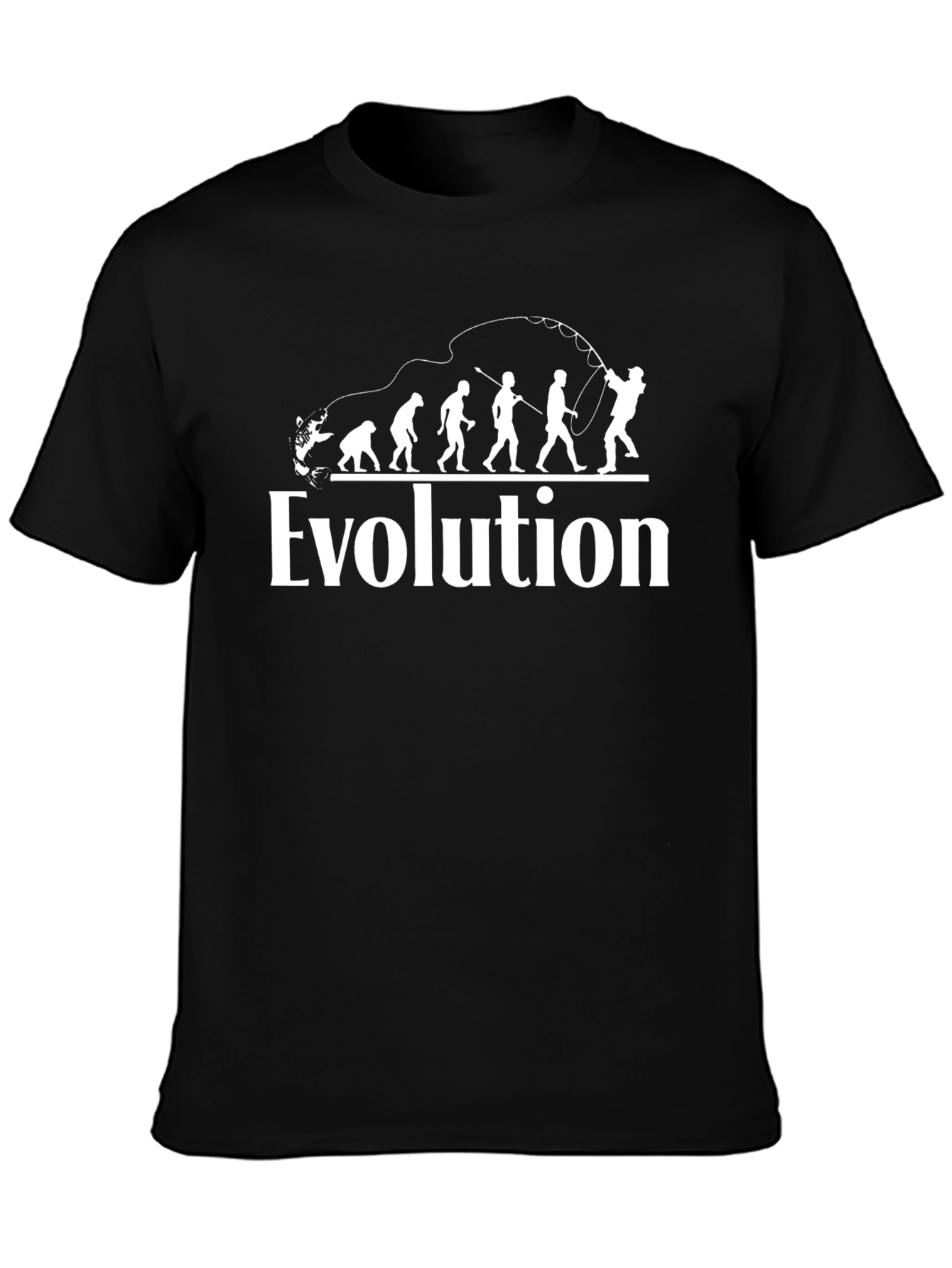Evolution Fishing T-Shirt - Funny Angler Gift