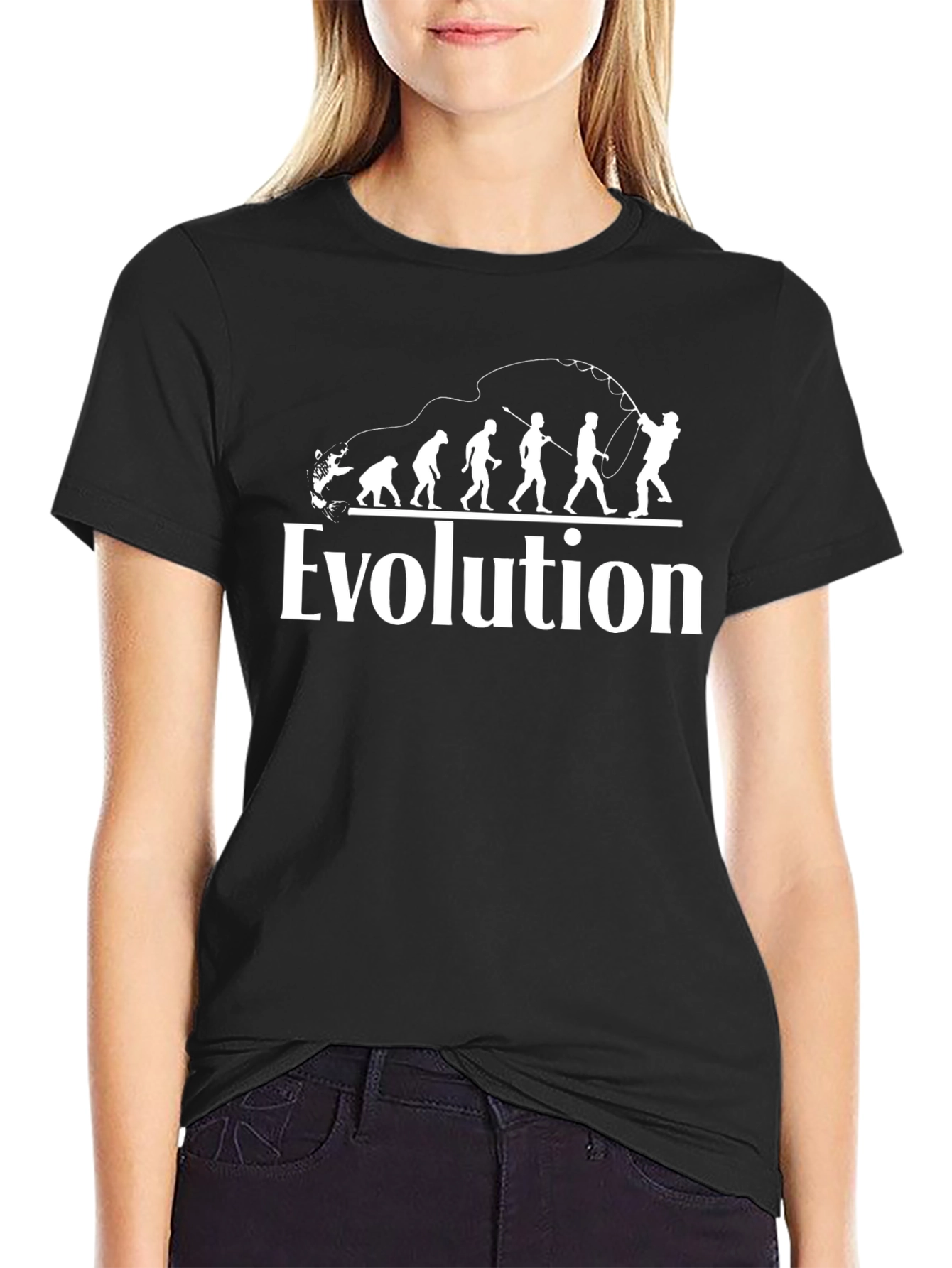 Evolution Fishing T-Shirt - Funny Angler Gift