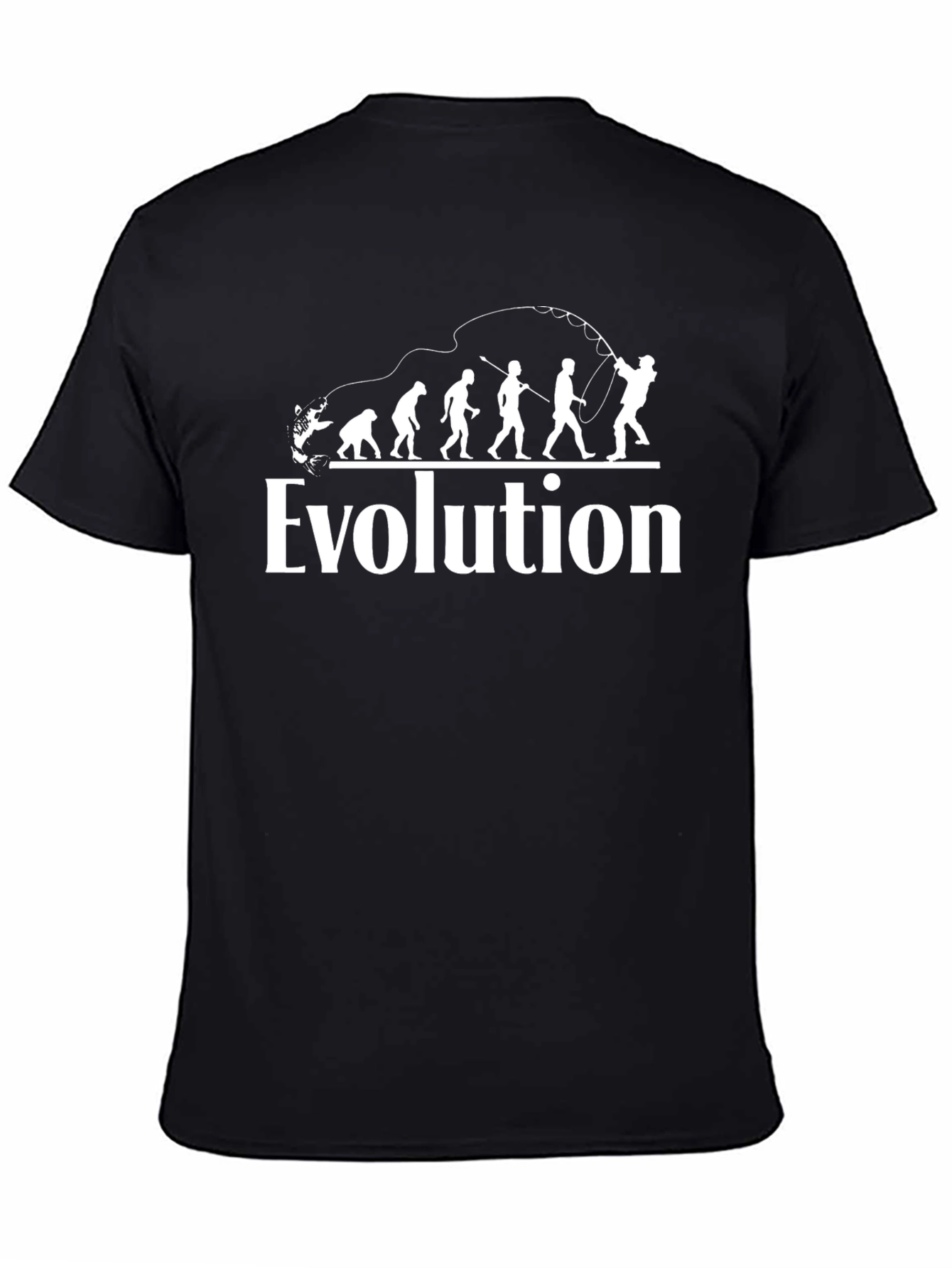 Evolution Fishing T-Shirt - Funny Angler Gift