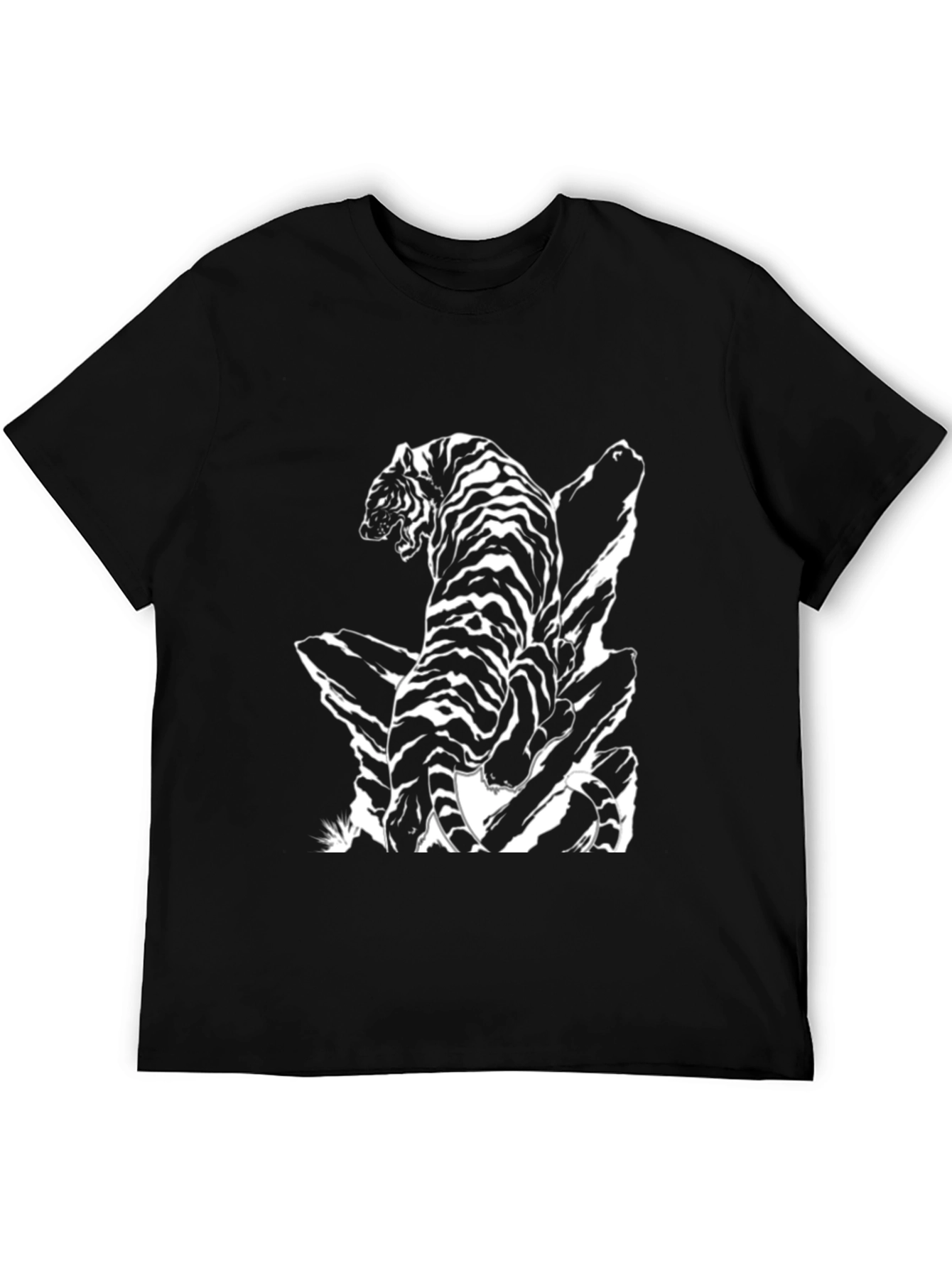 Striking Tiger Graphic Tee - Black