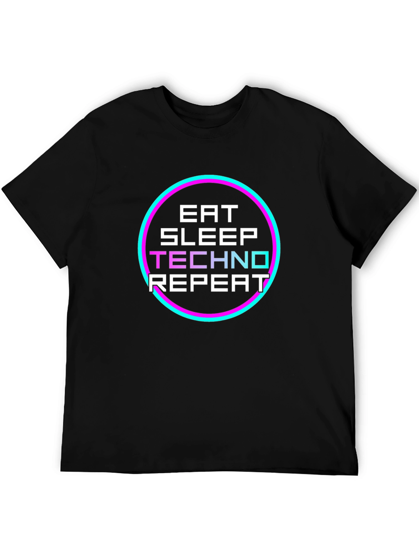 Eat Sleep Techno Repeat Graphic Tee
