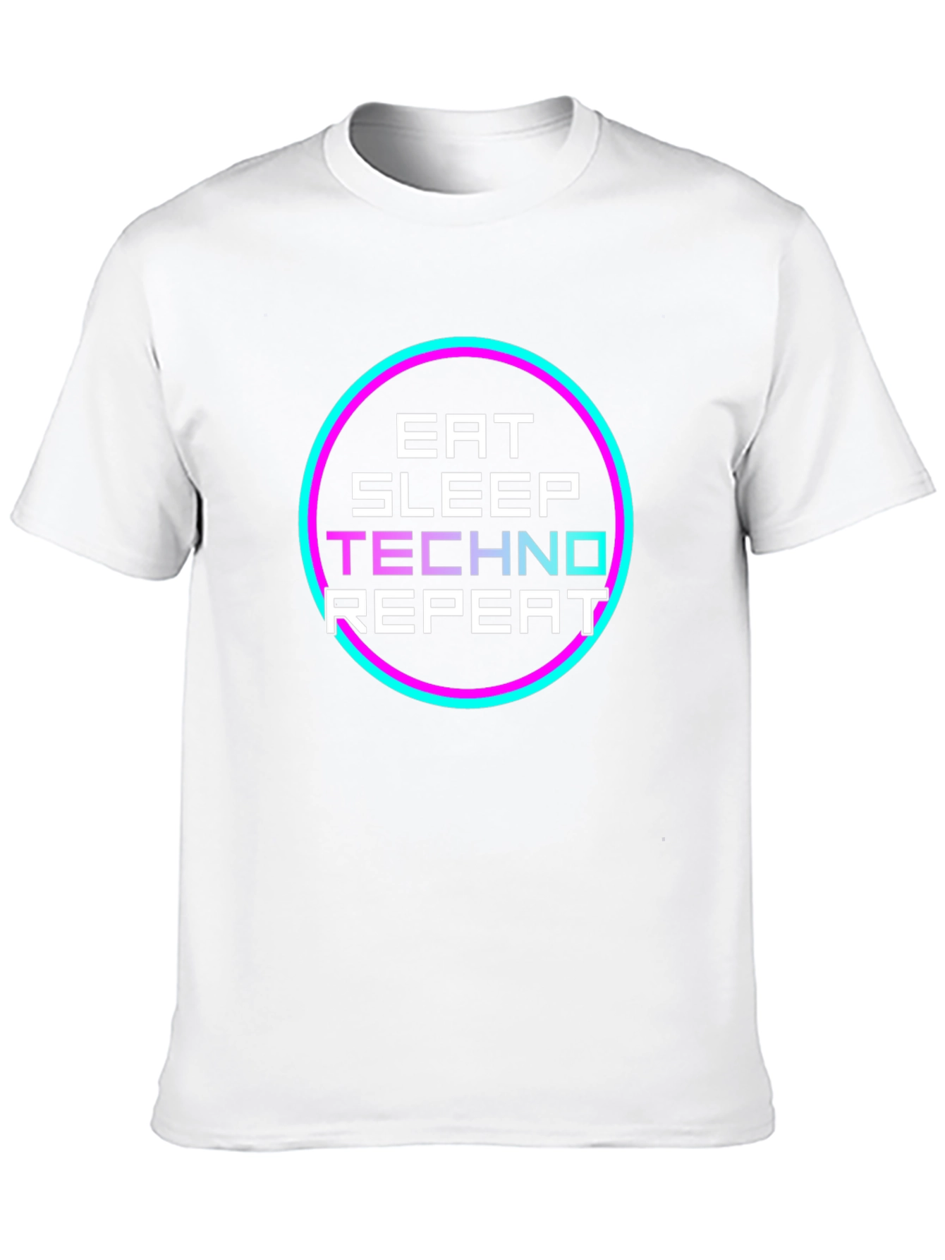Eat Sleep Techno Repeat Graphic Tee
