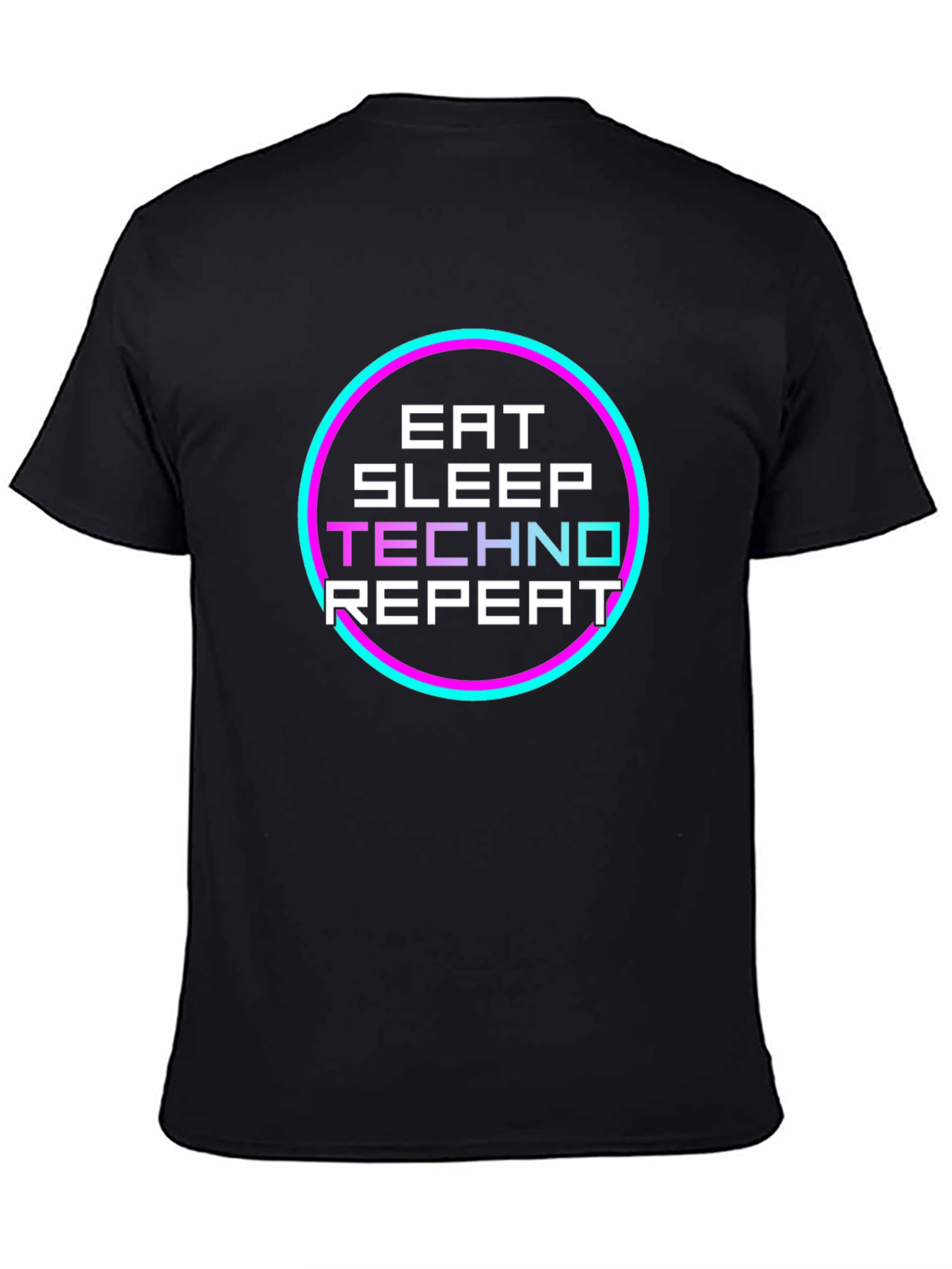 Eat Sleep Techno Repeat Graphic Tee