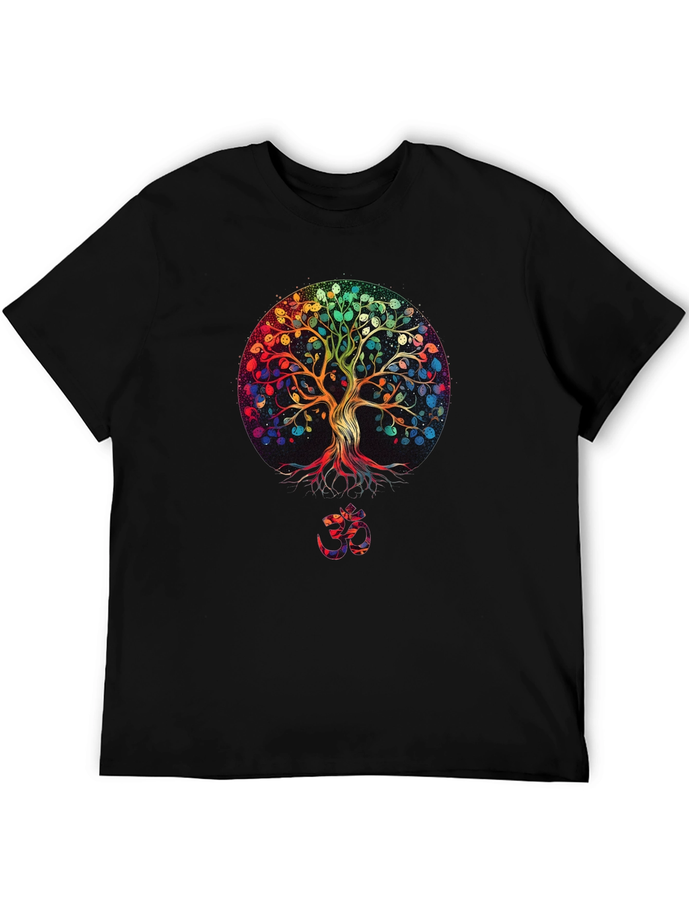 Rainbow Tree of Life Black T-Shirt