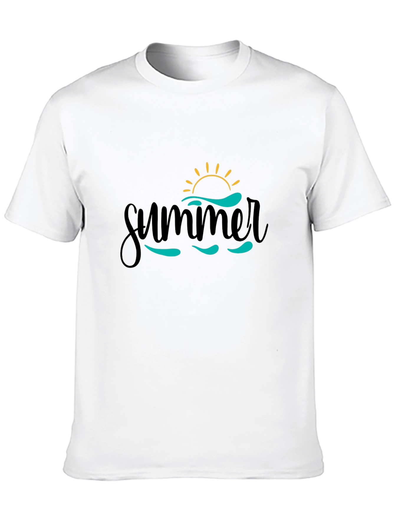Summer Waves Black T-Shirt - Vacation Ready!